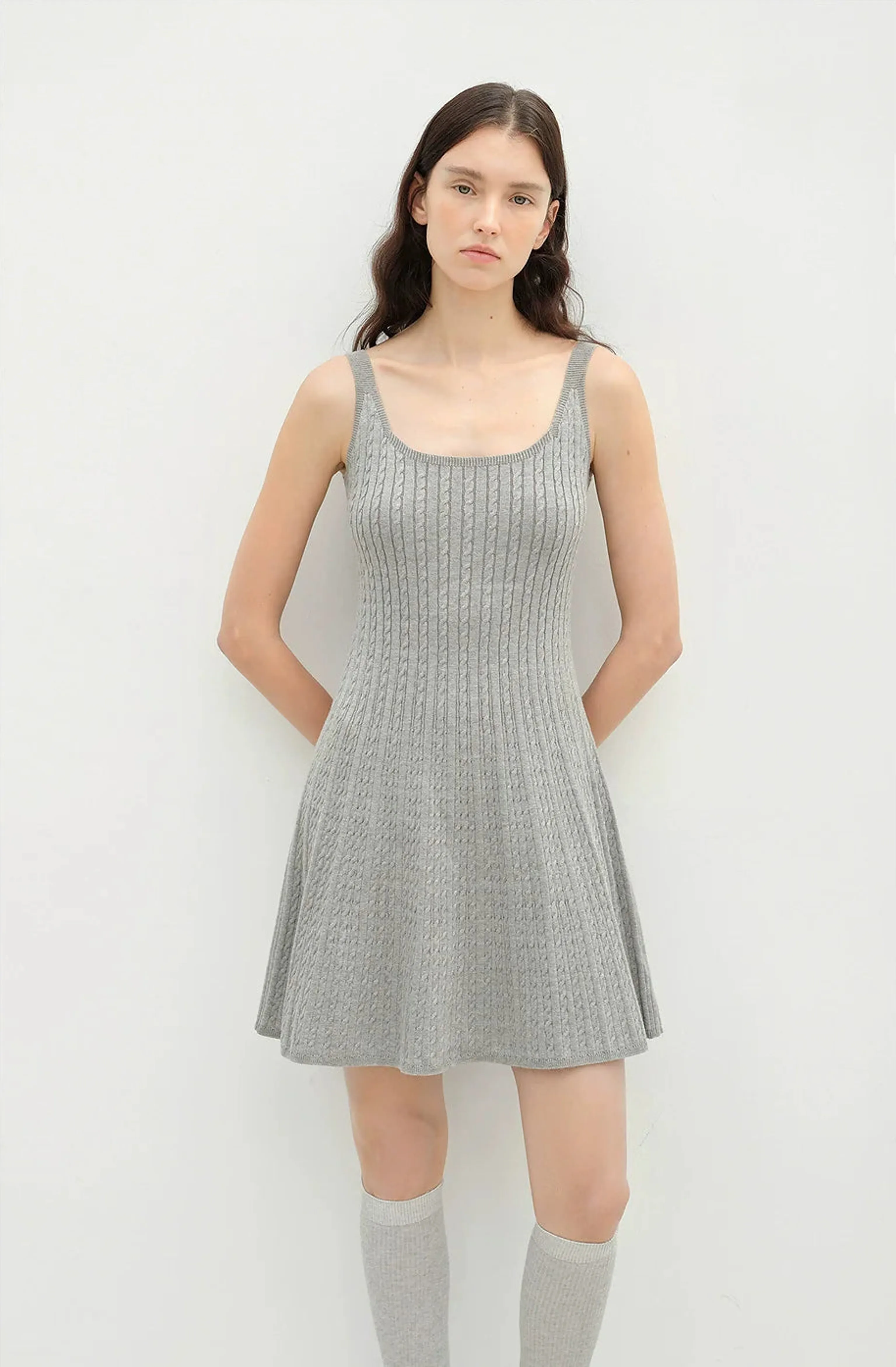 Cloud Ballet Cable-Knit Mini Dress - Image 3