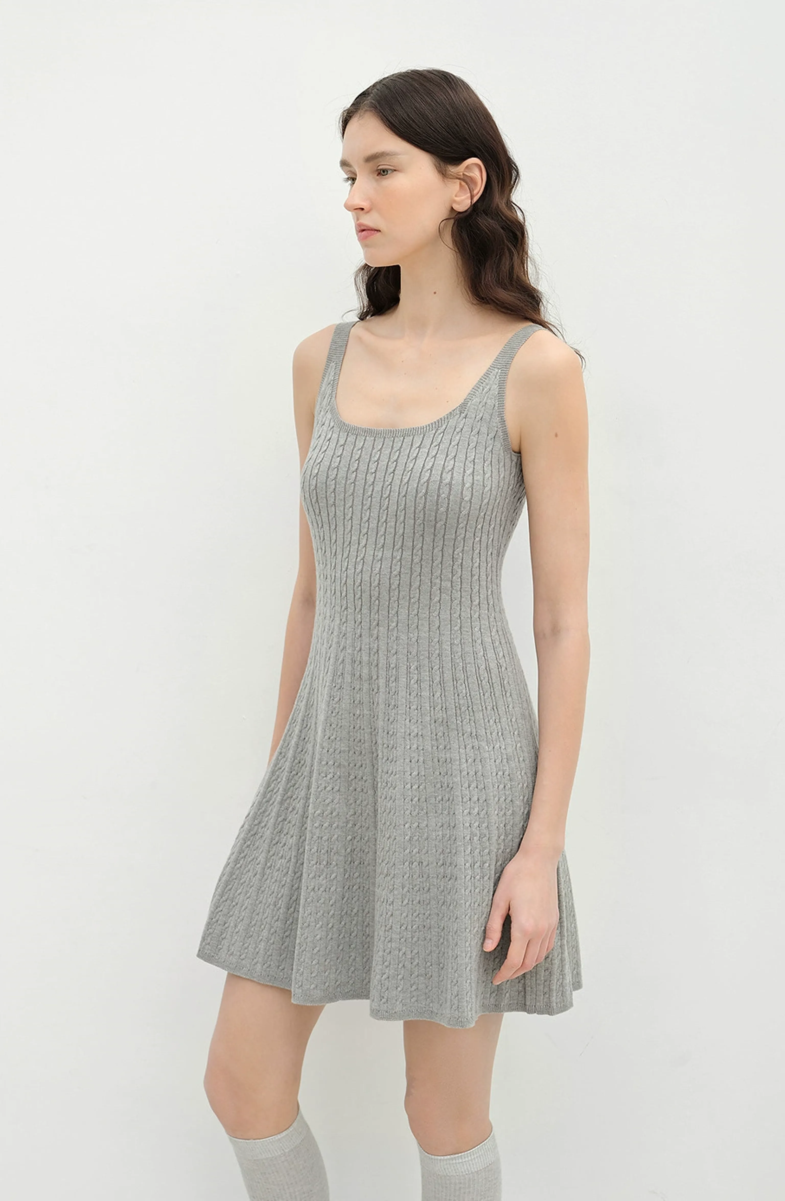 Cloud Ballet Cable-Knit Mini Dress - Image 4