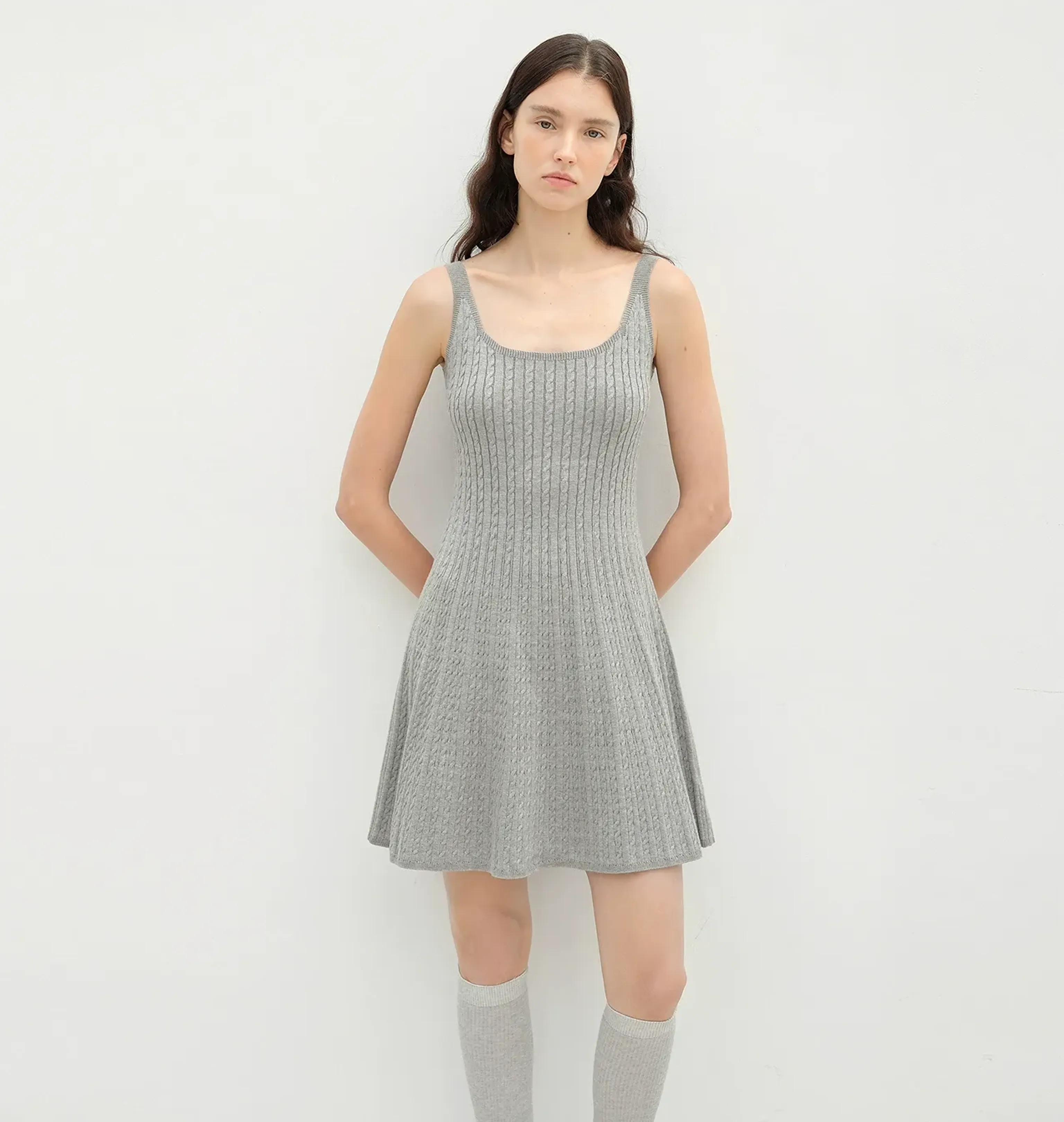 Cloud Ballet Cable-Knit Mini Dress - Image 6