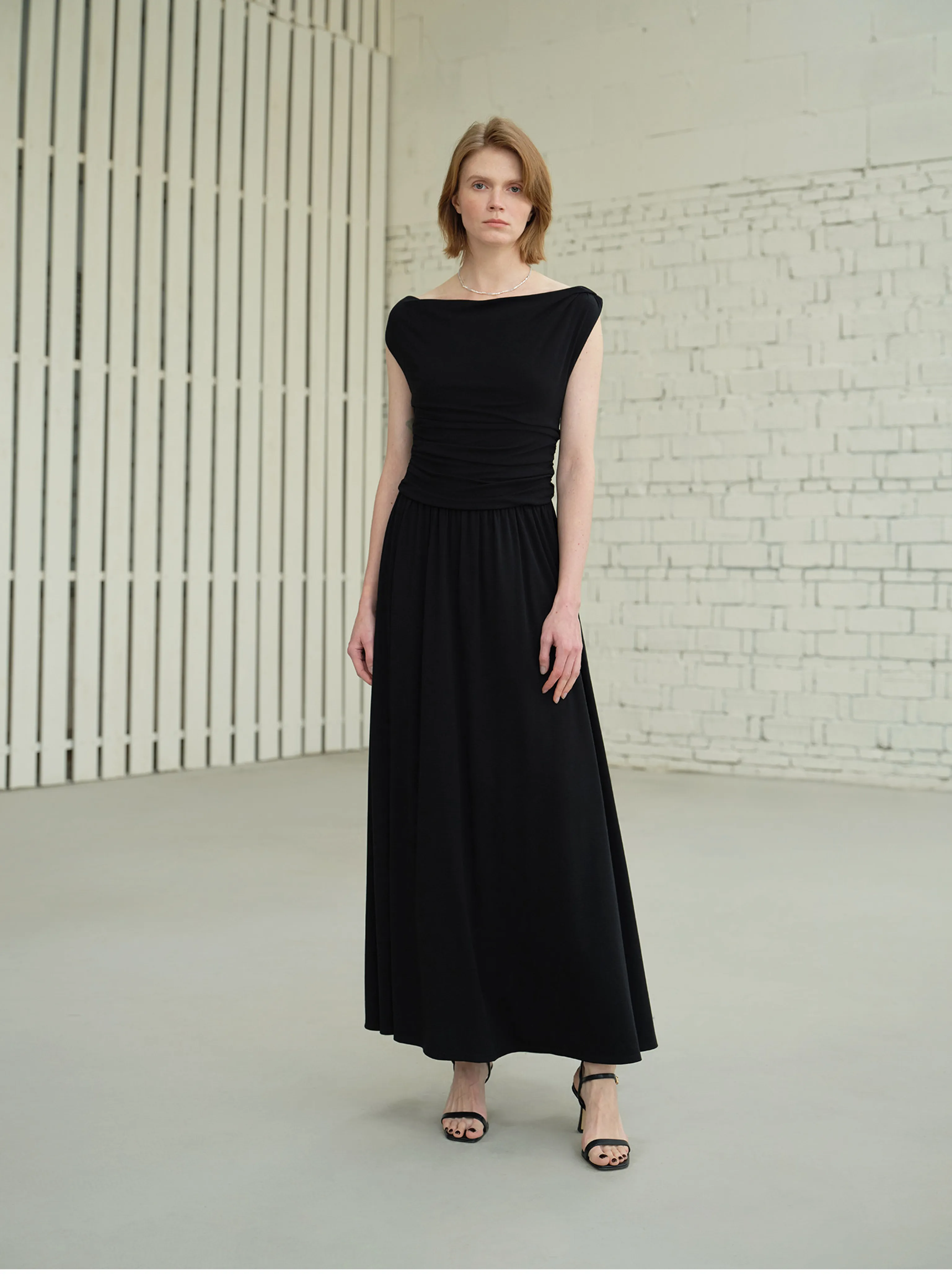 Cloud Drape Maxi Dress