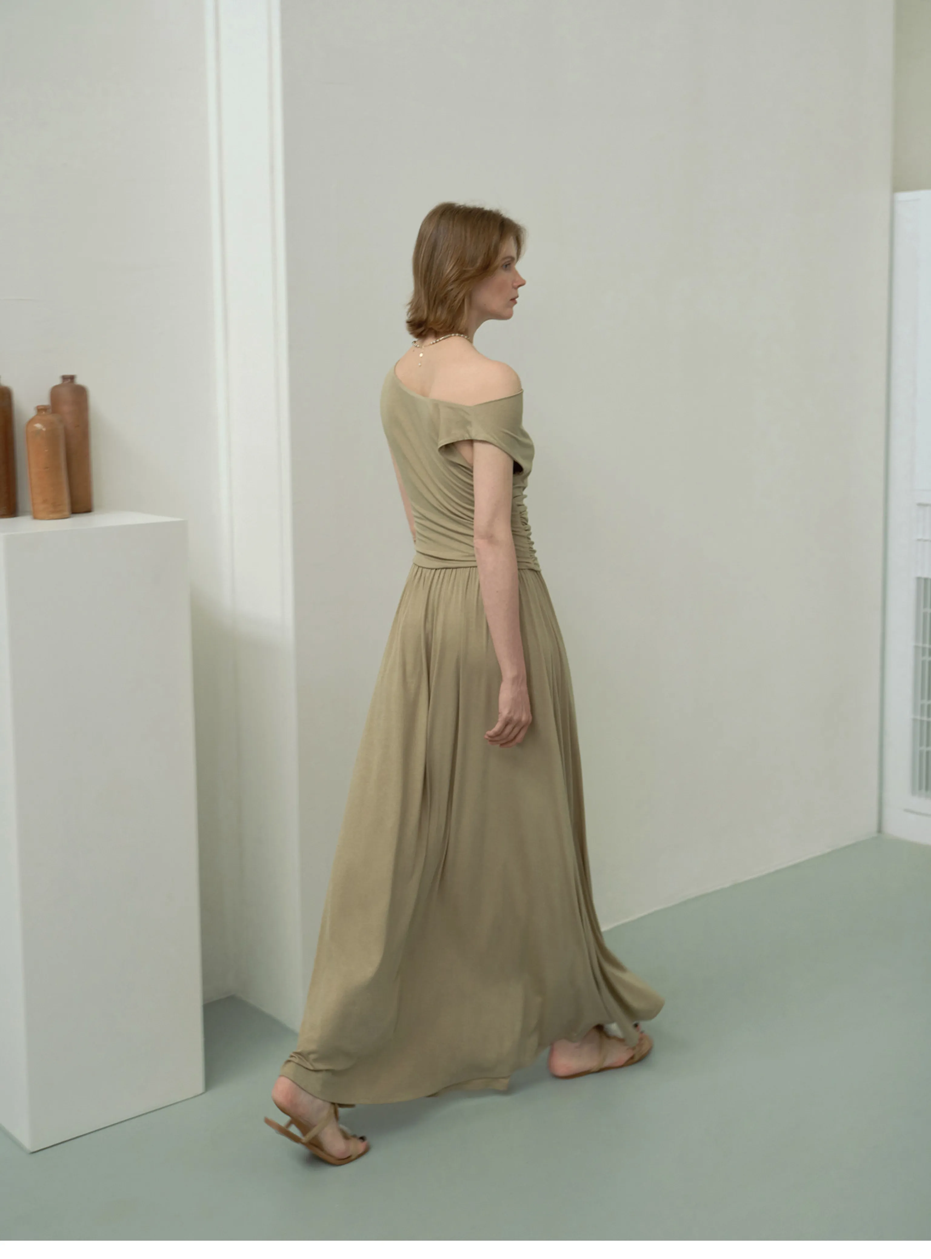Cloud Drape Maxi Dress - Image 2