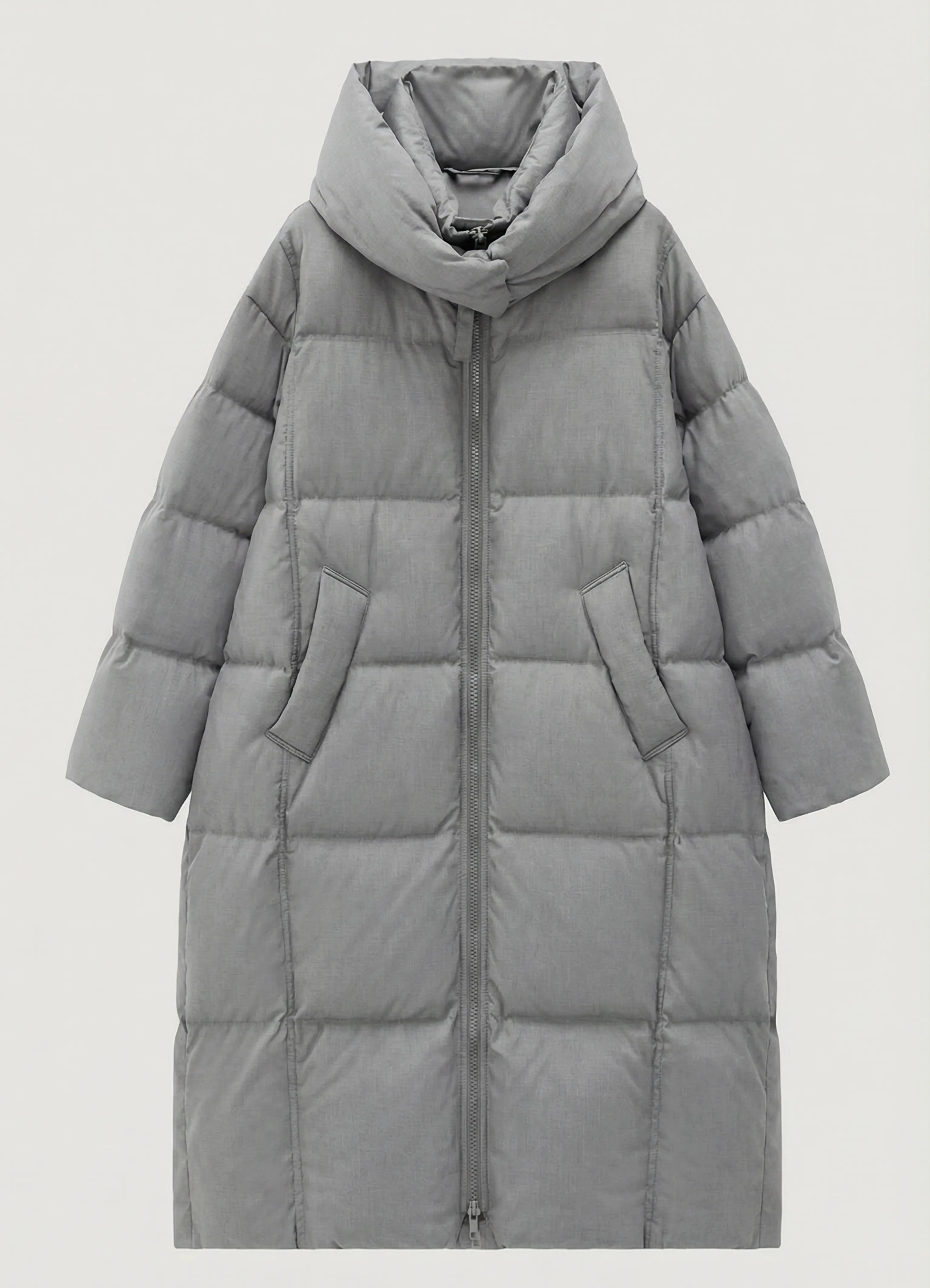 Cloud Loft Hooded Long Down Coat - Image 5