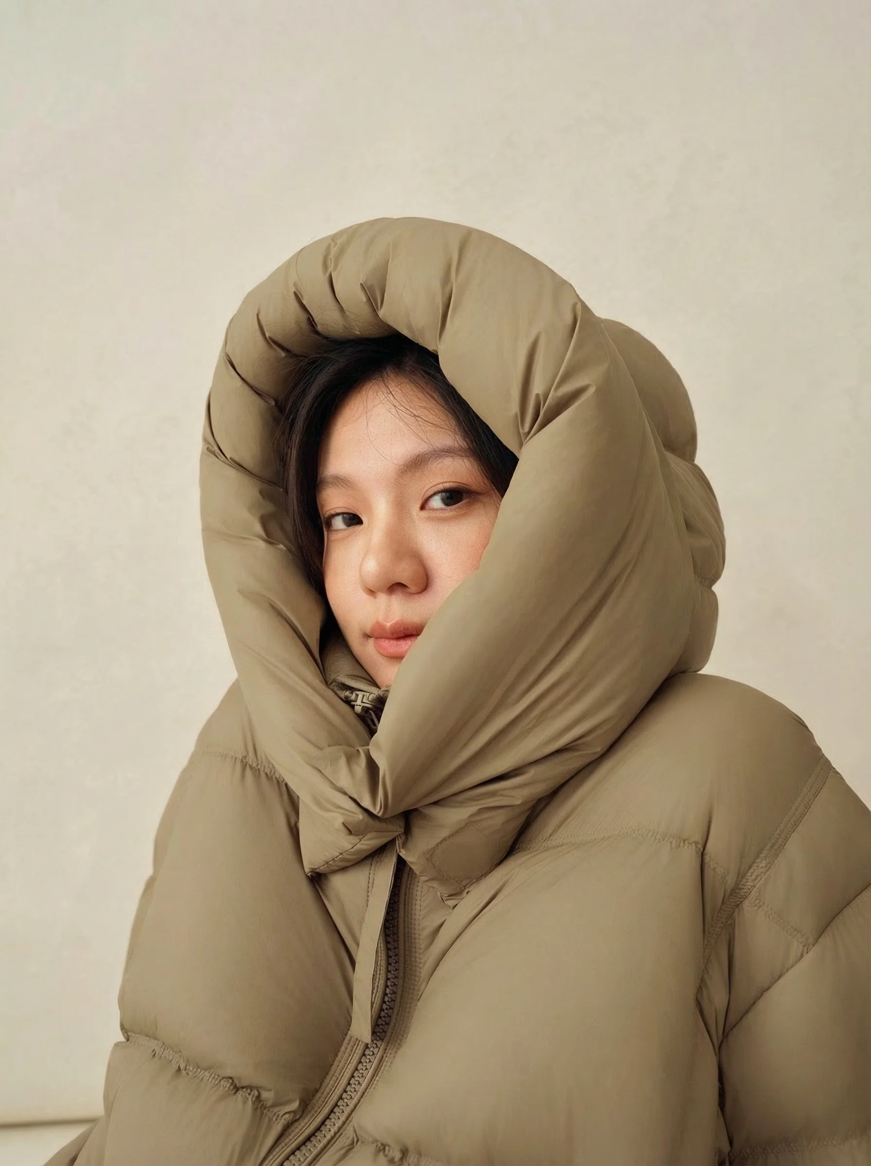 Cloud Loft Hooded Long Down Coat - Image 8