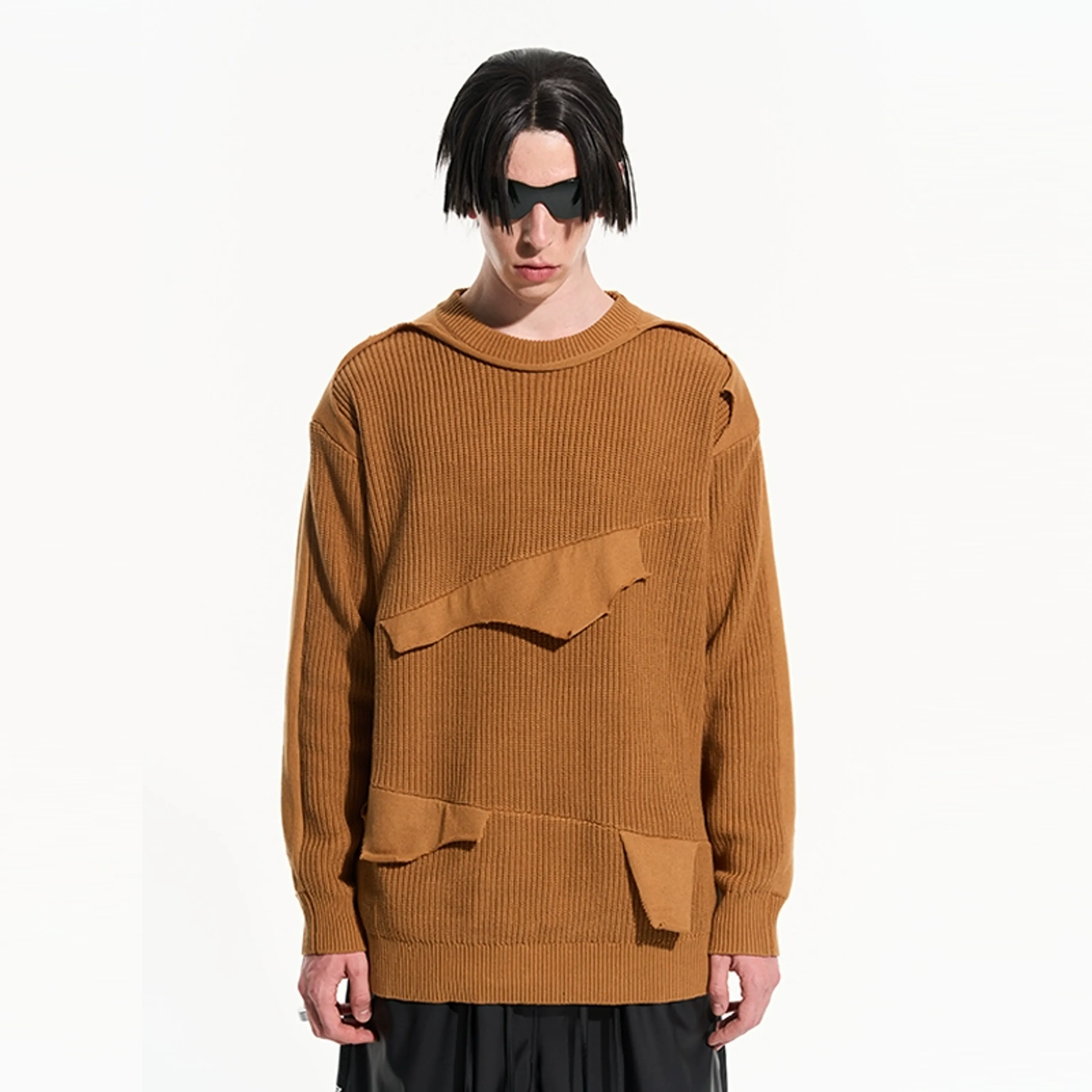 Cloud Two-Tone Textured Sweater - Image 5