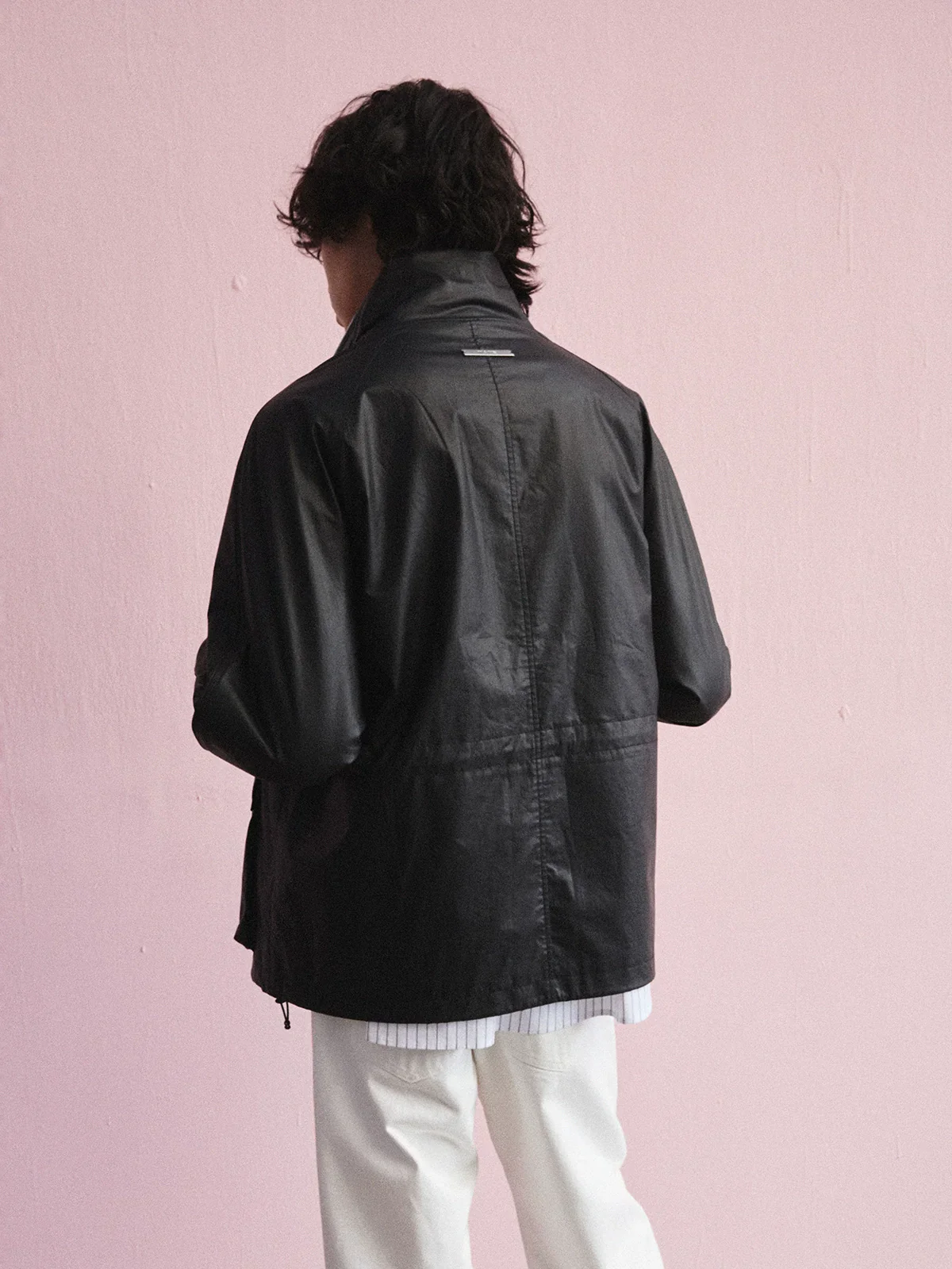 Coated Cotton Utility Jacket - Image 5