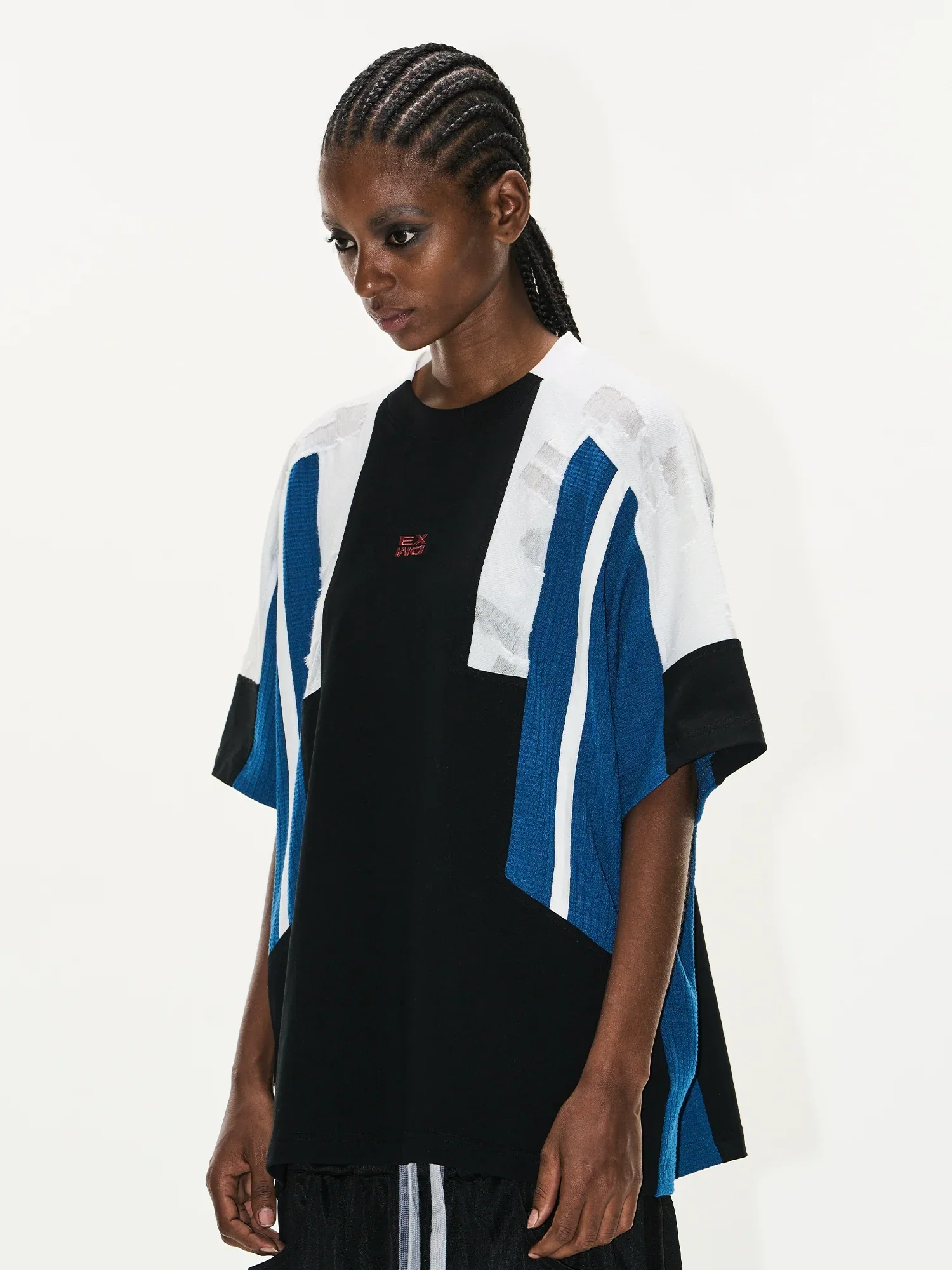Color-Block Embroidered T-Shirt