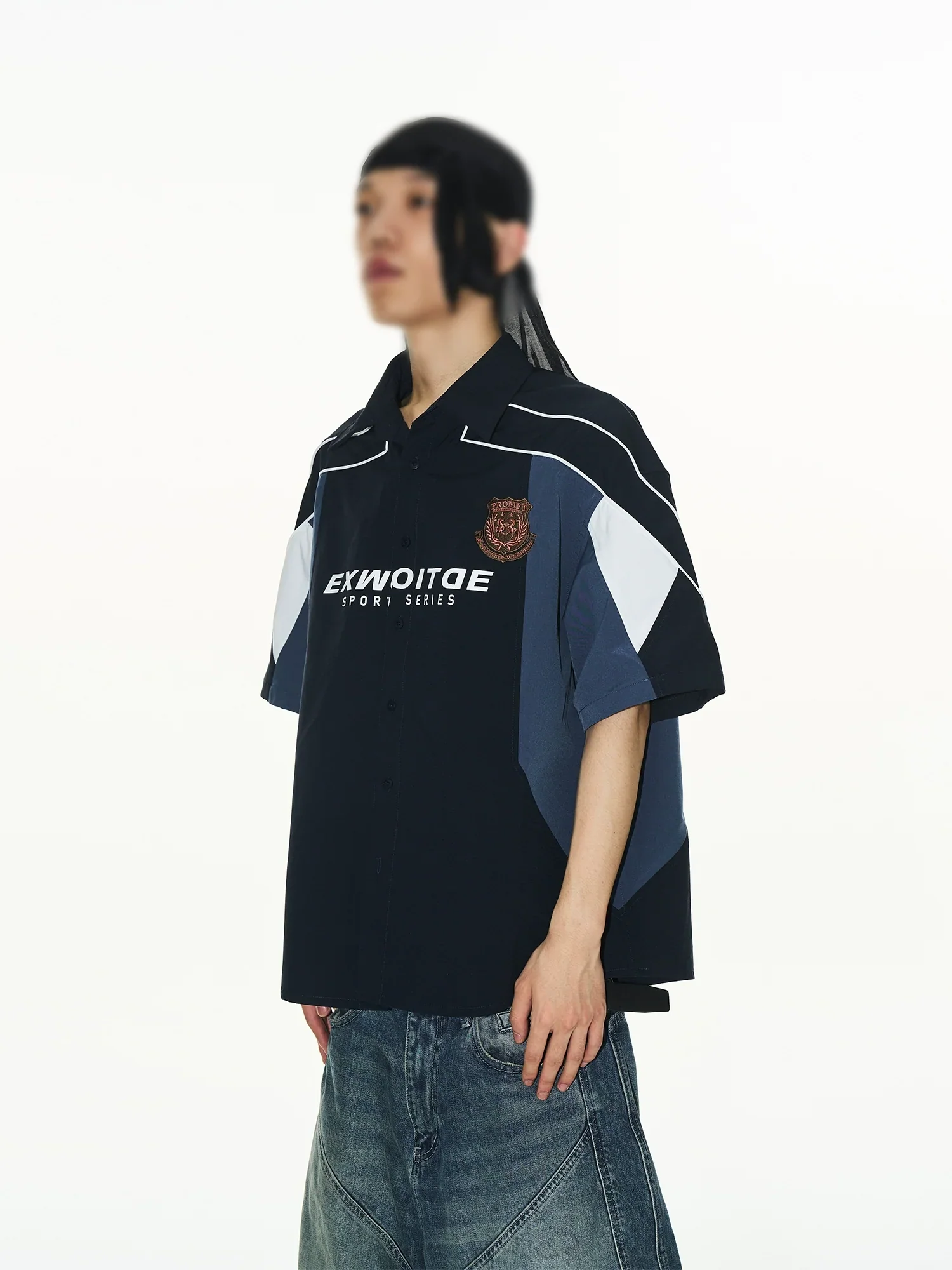 Color-Block Short-Sleeve Shirt