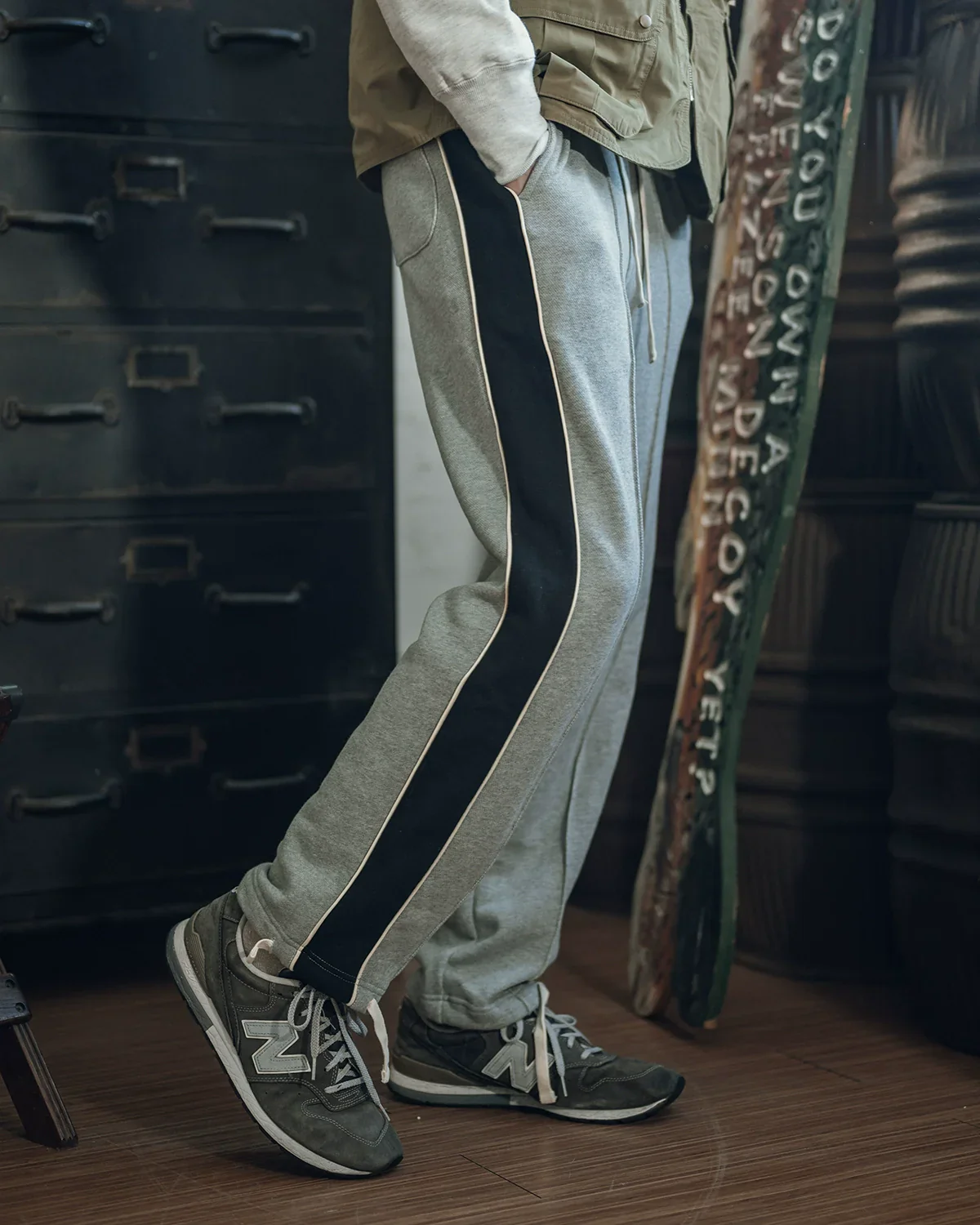 Color-Block Terry Track Pants - Image 3