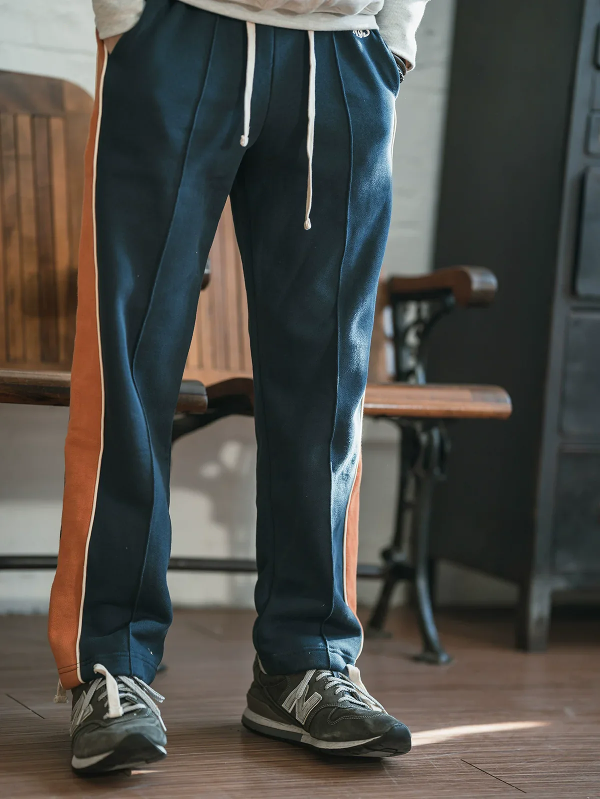 Color-Block Terry Track Pants - Image 4