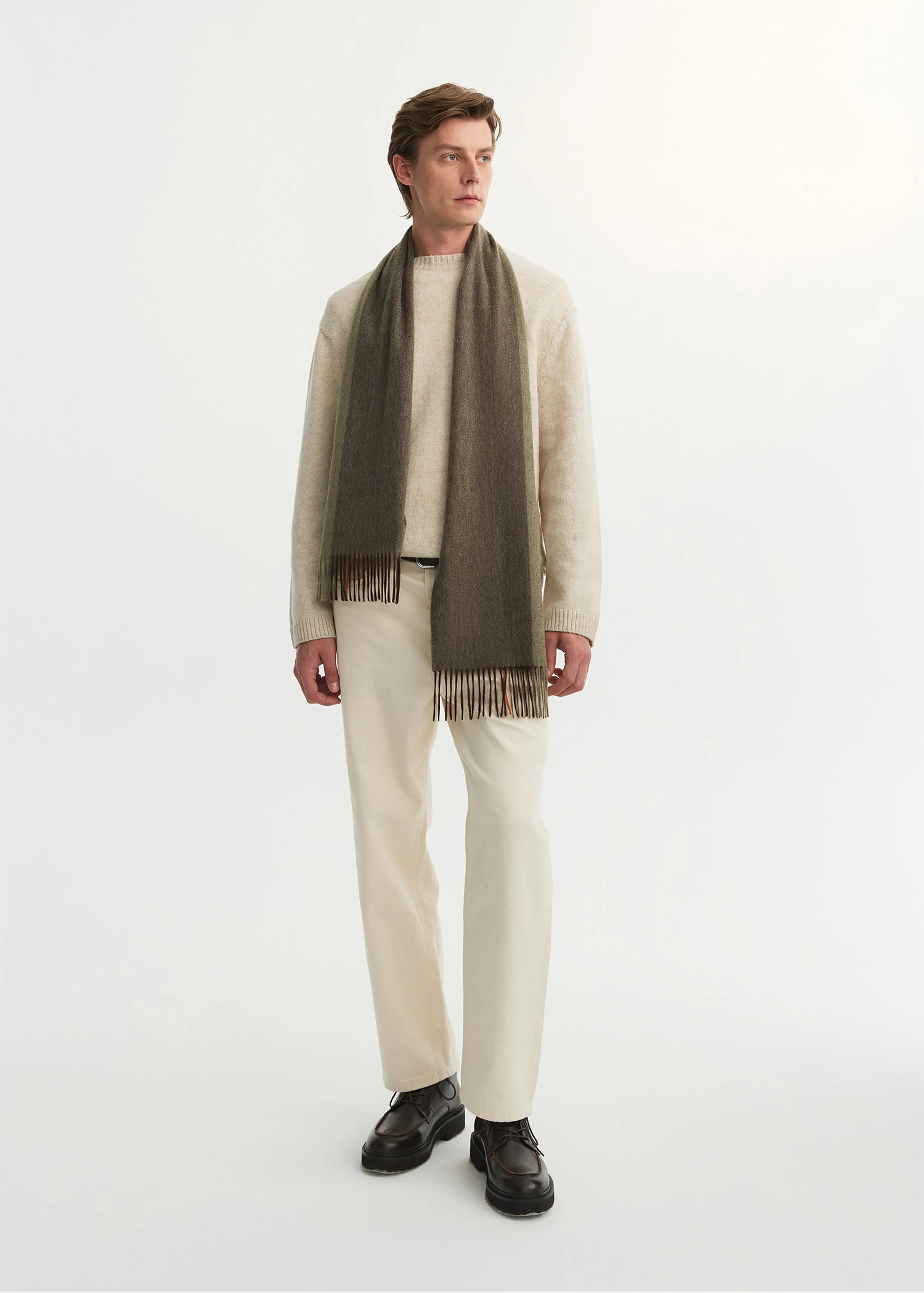 Colorblock Fringe Scarf - Image 2