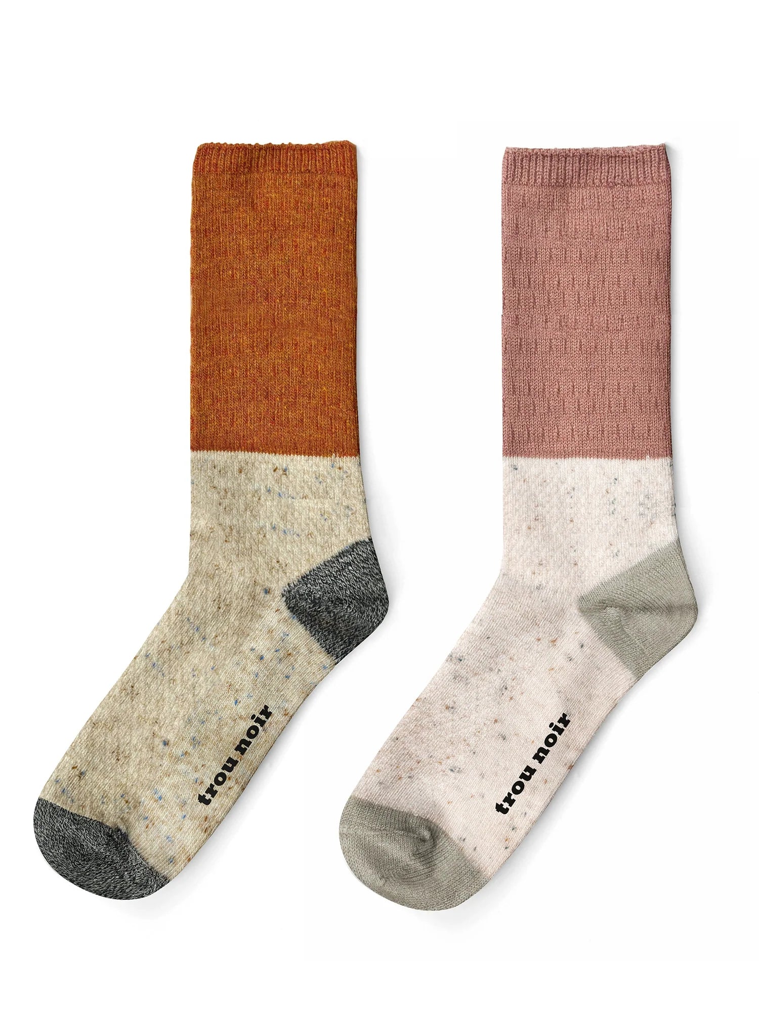 Colorblock Wool Crew Socks