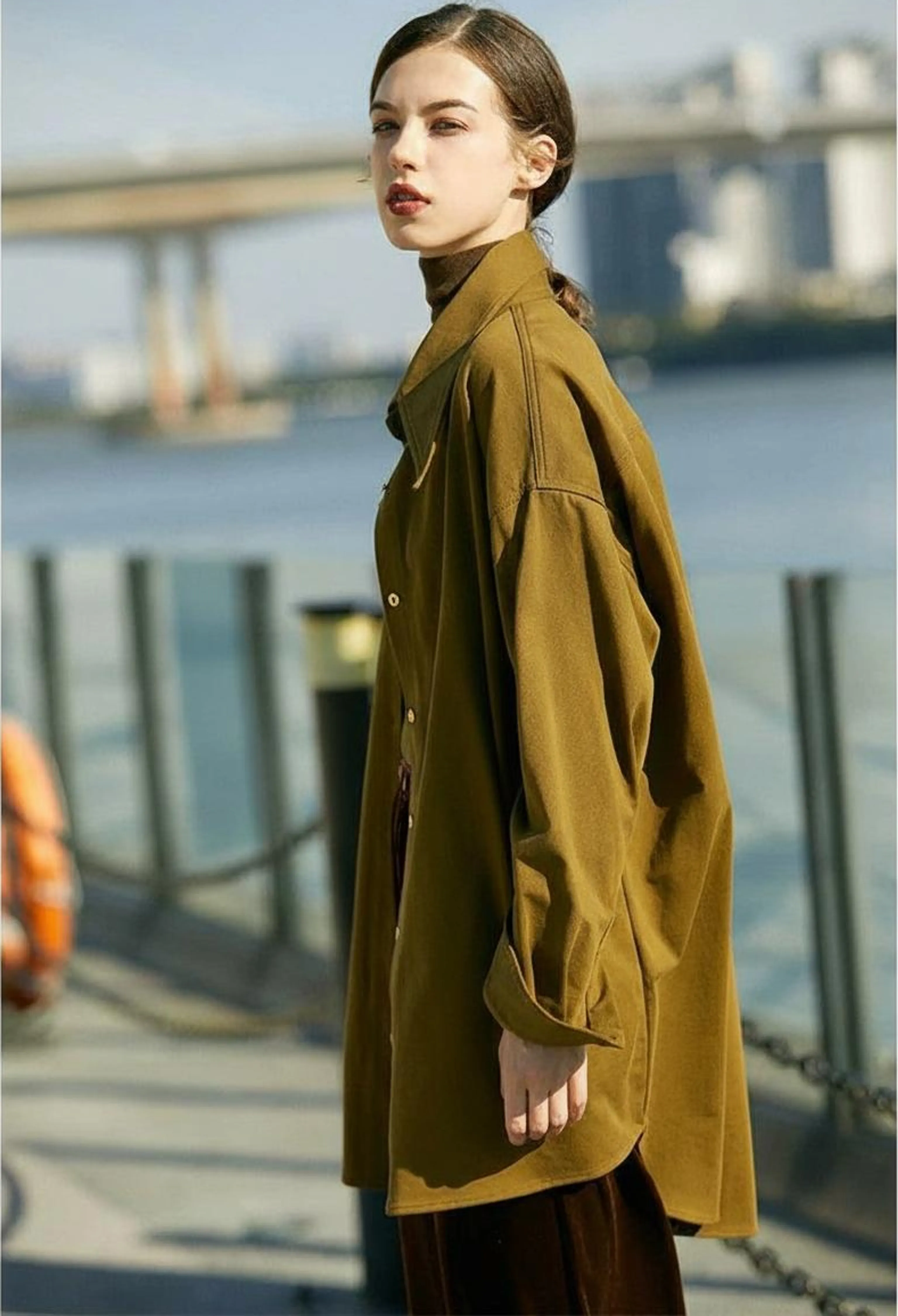 Combed Cotton Shirt Jacket - Image 3
