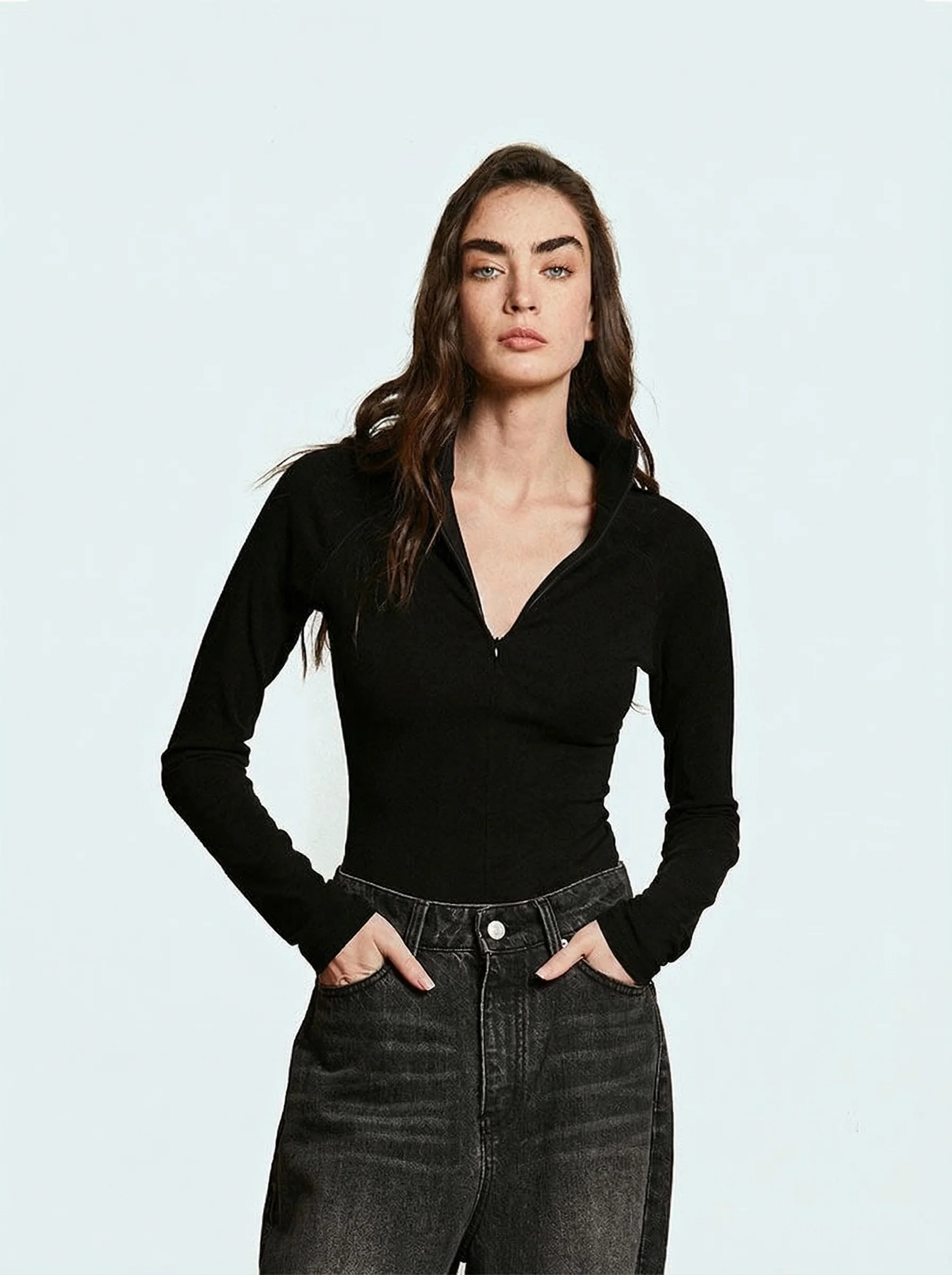Combed Cotton Viscose Slim Top - Image 3