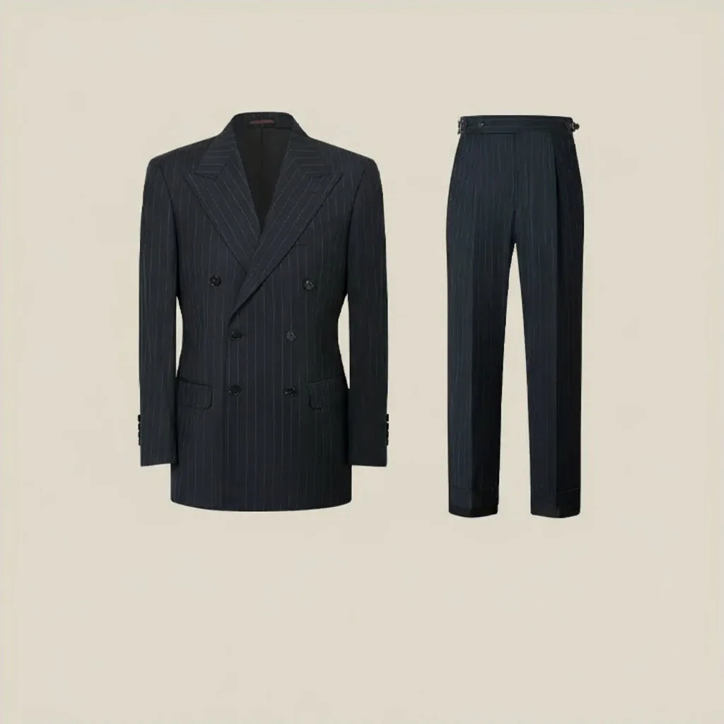 Commuter Double-Breasted Pinstripe Suit - Image 7