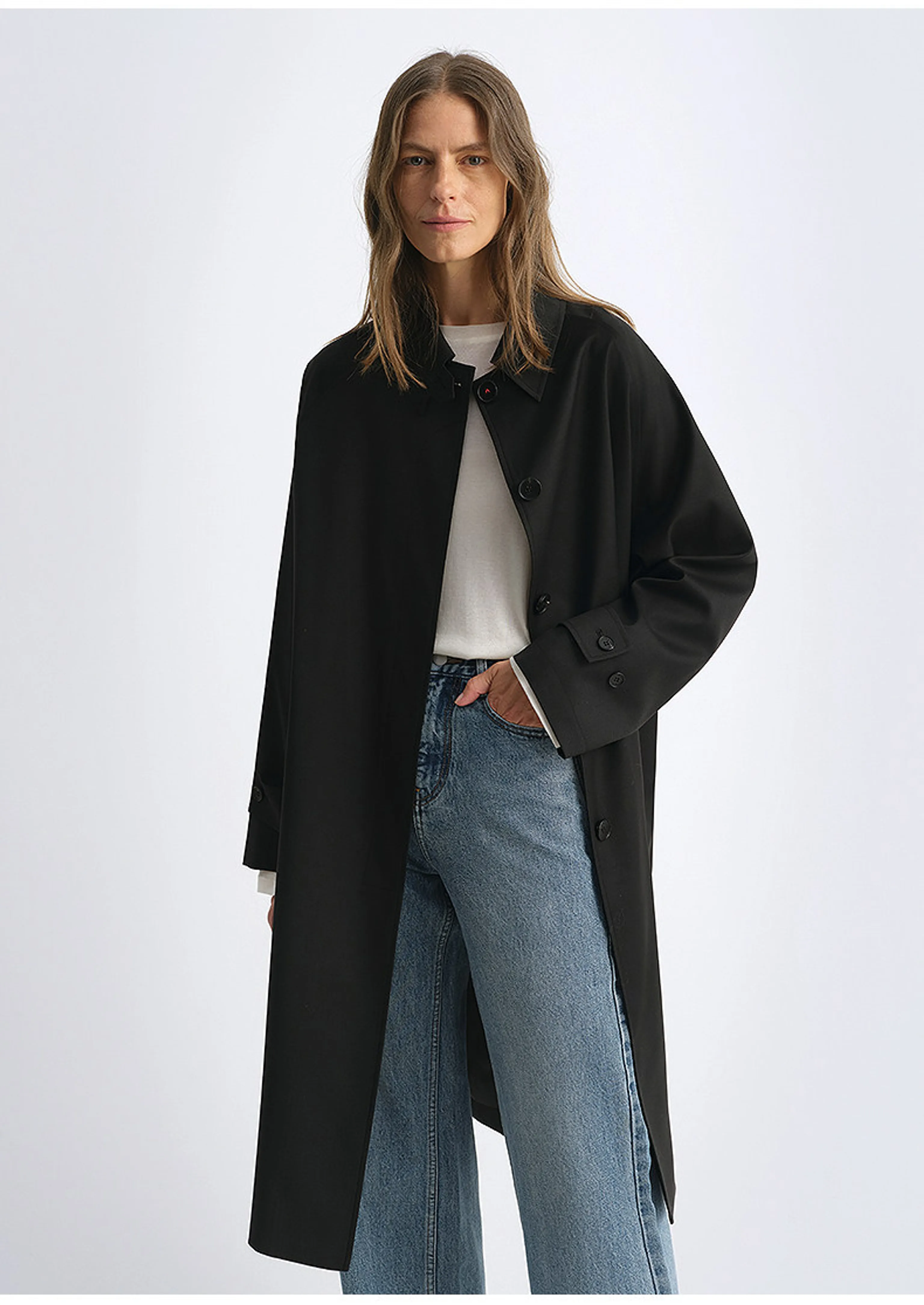 Concealed Button Coat - Image 12
