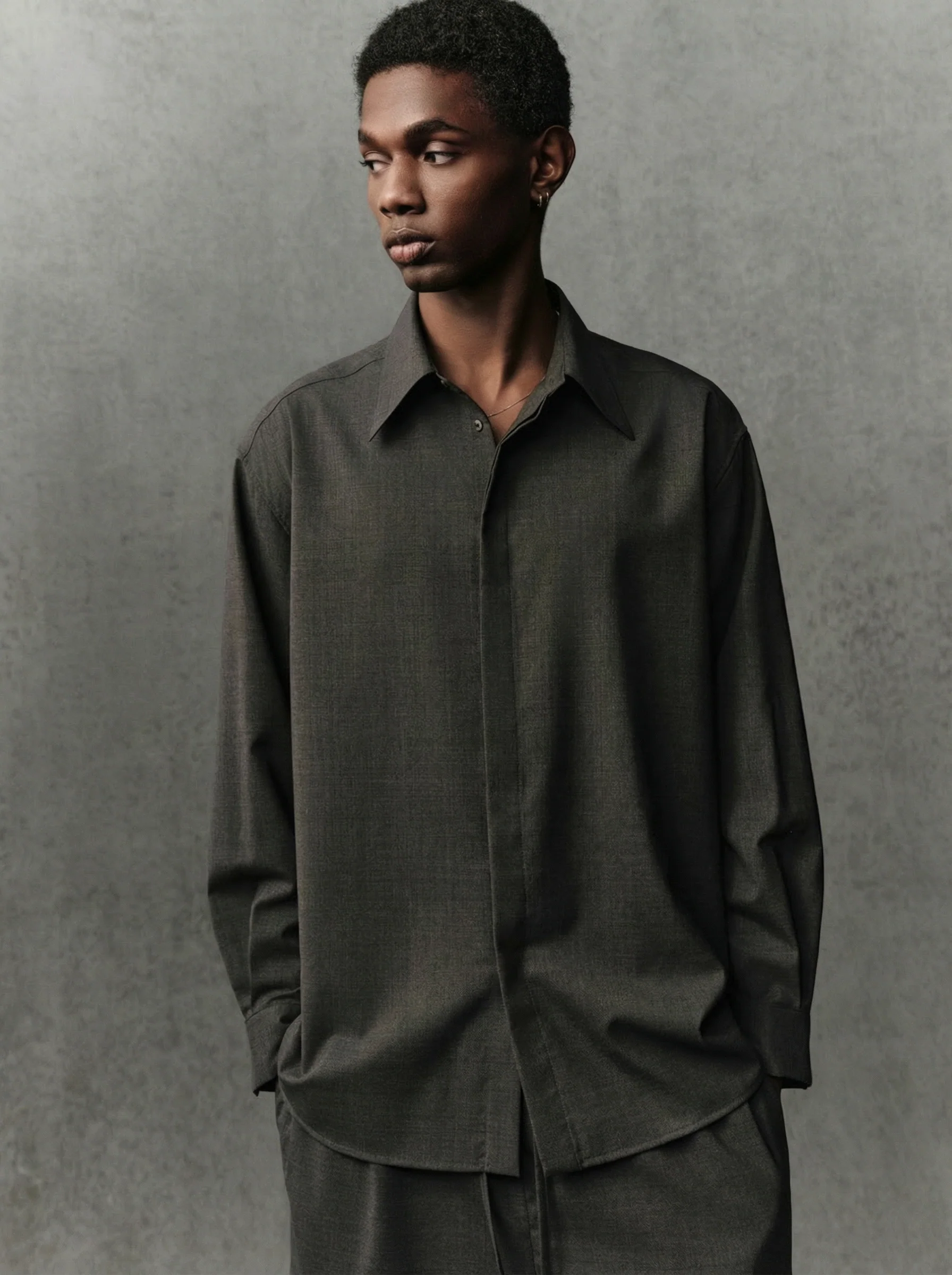 Concealed Placket Shirt