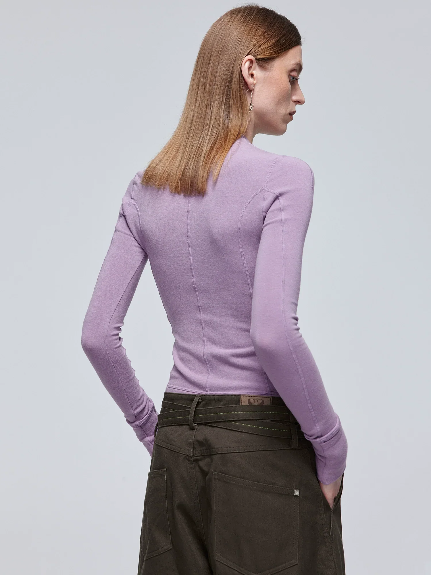 Contour Seam Long Sleeve Top - Image 2
