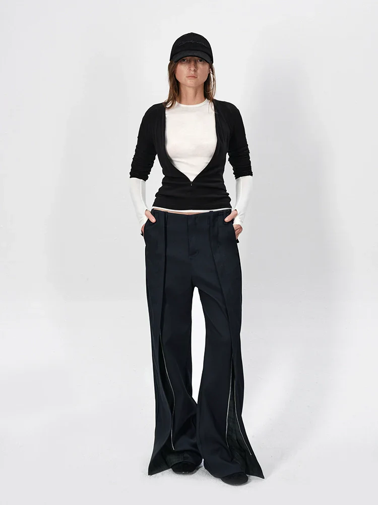Contrast-Check Straight-Leg Trousers - Image 3