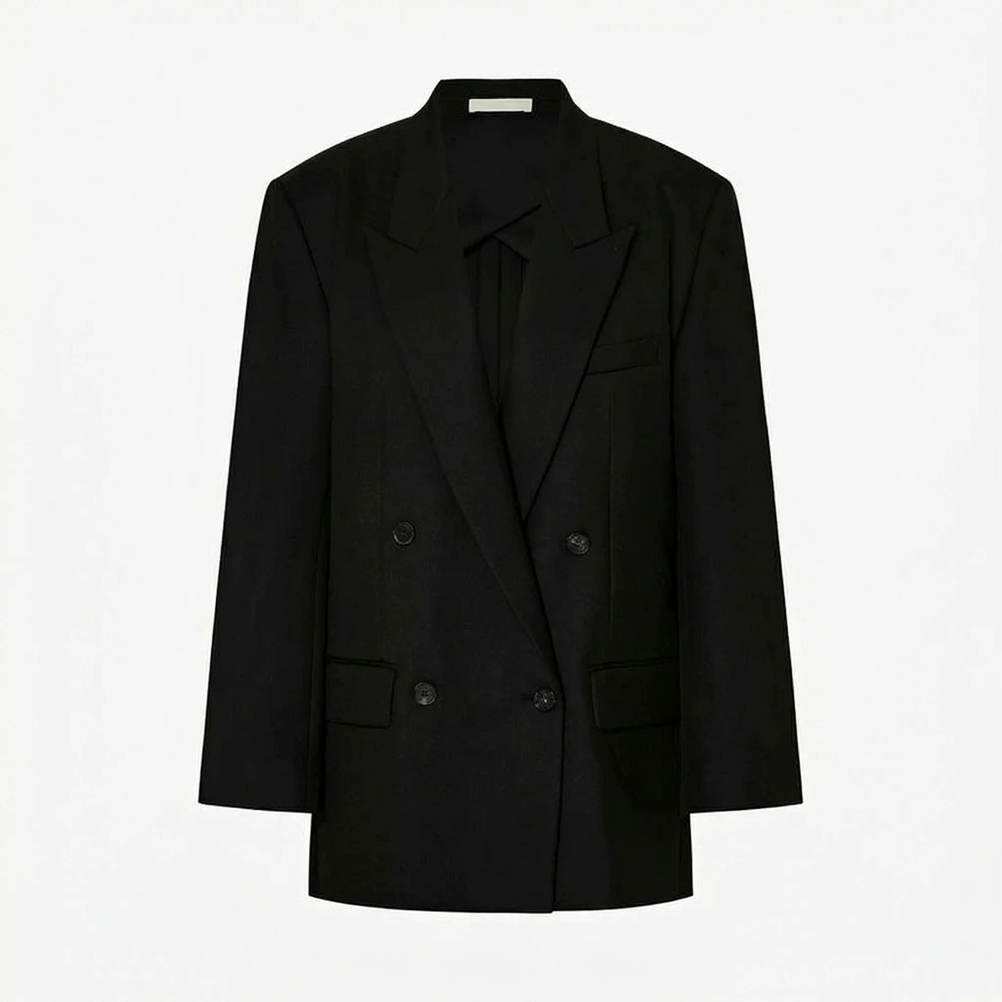 Contrast Collar Blazer - Image 6
