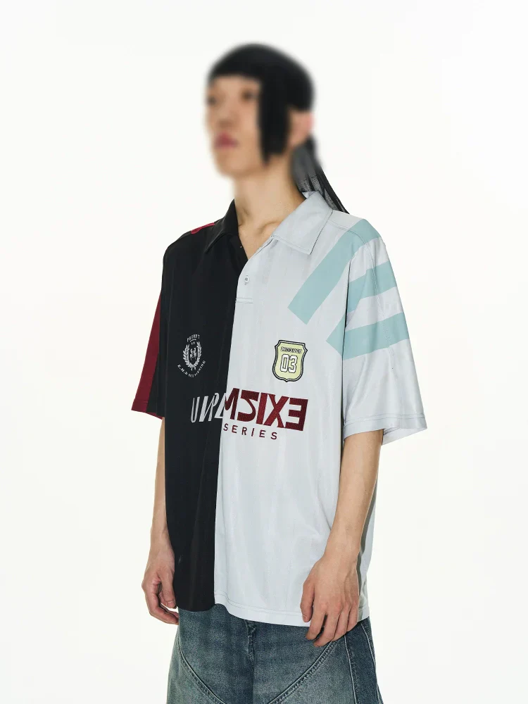 Contrast Color-Block Polo
