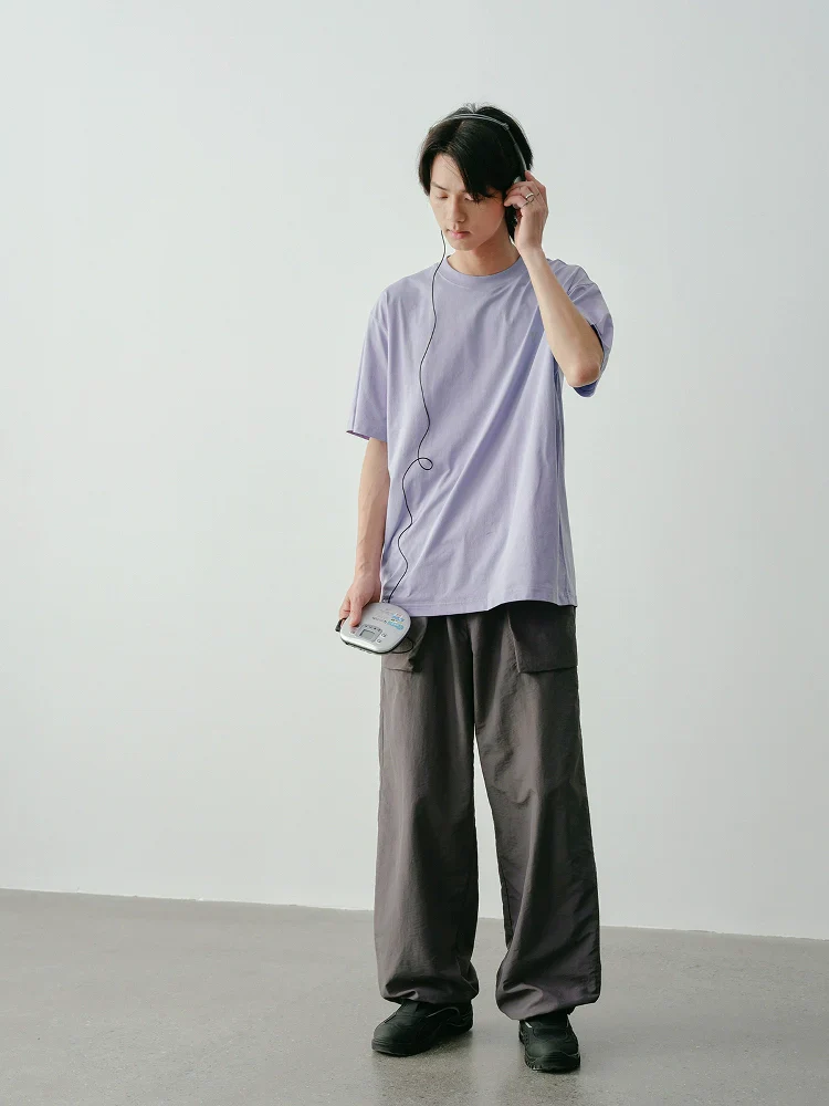 Contrast Drawstring Trousers - Image 4