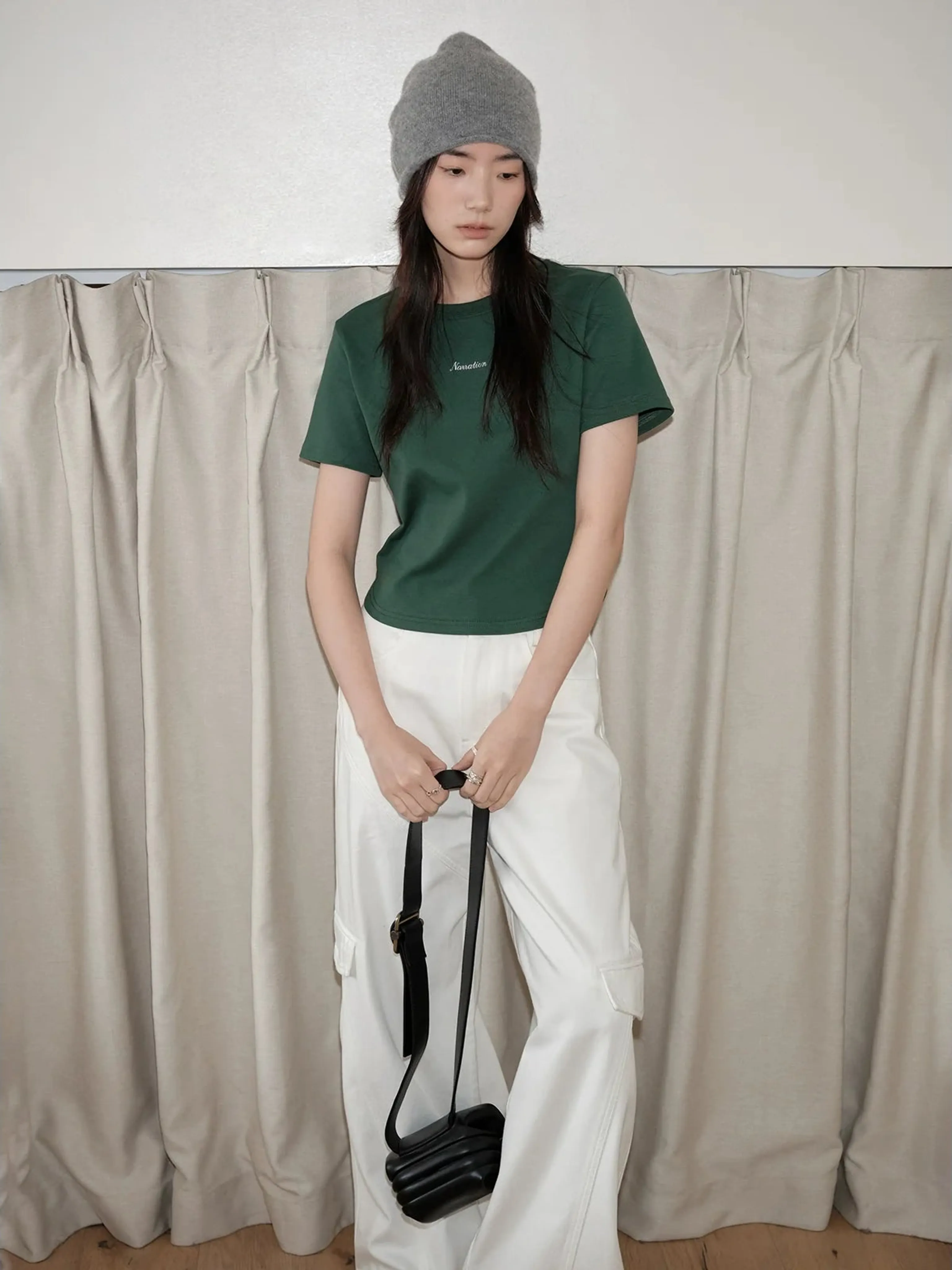 Contrast Embroidered T-Shirt - Image 6