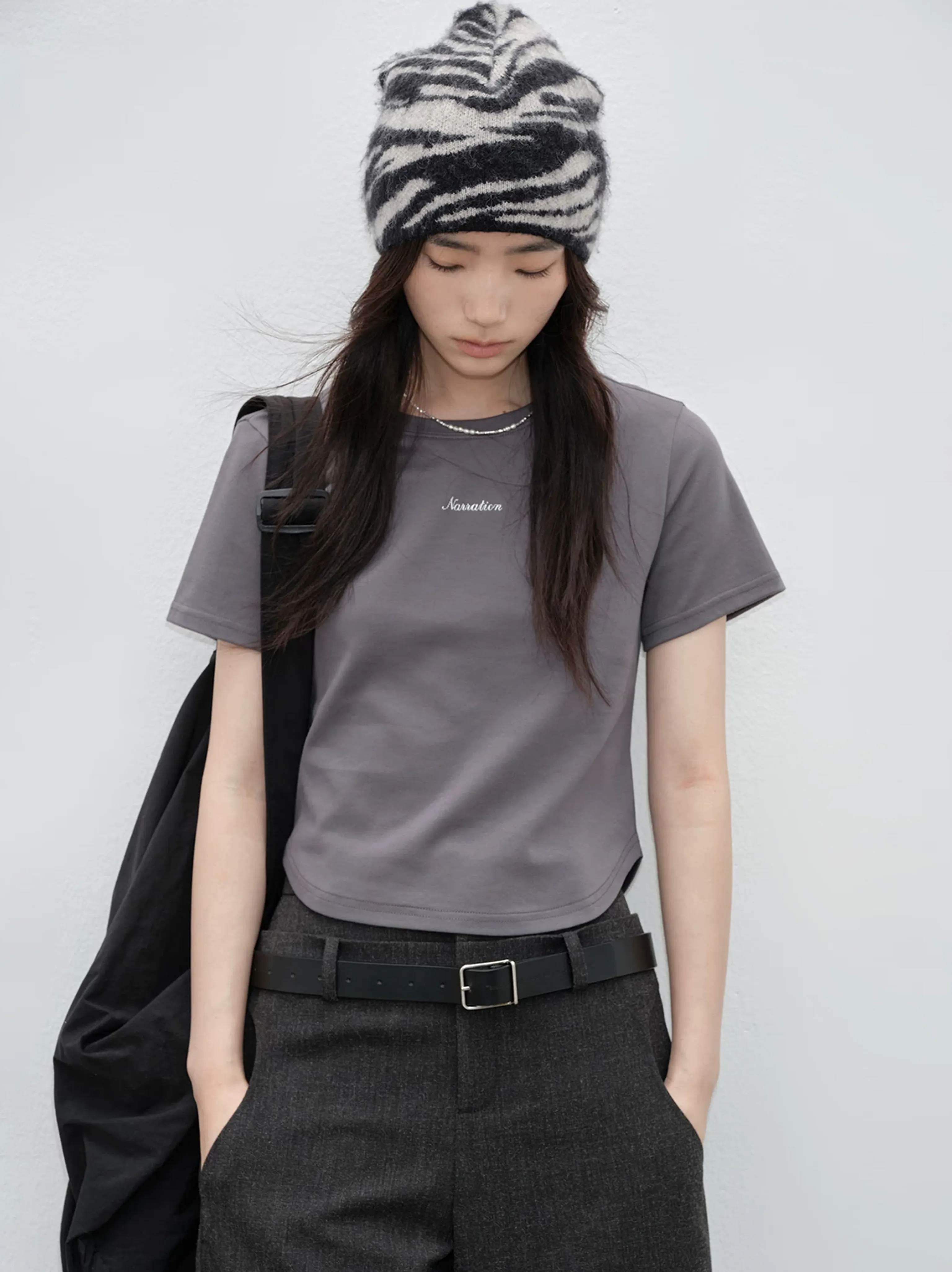 Contrast Embroidered T-Shirt - Image 8