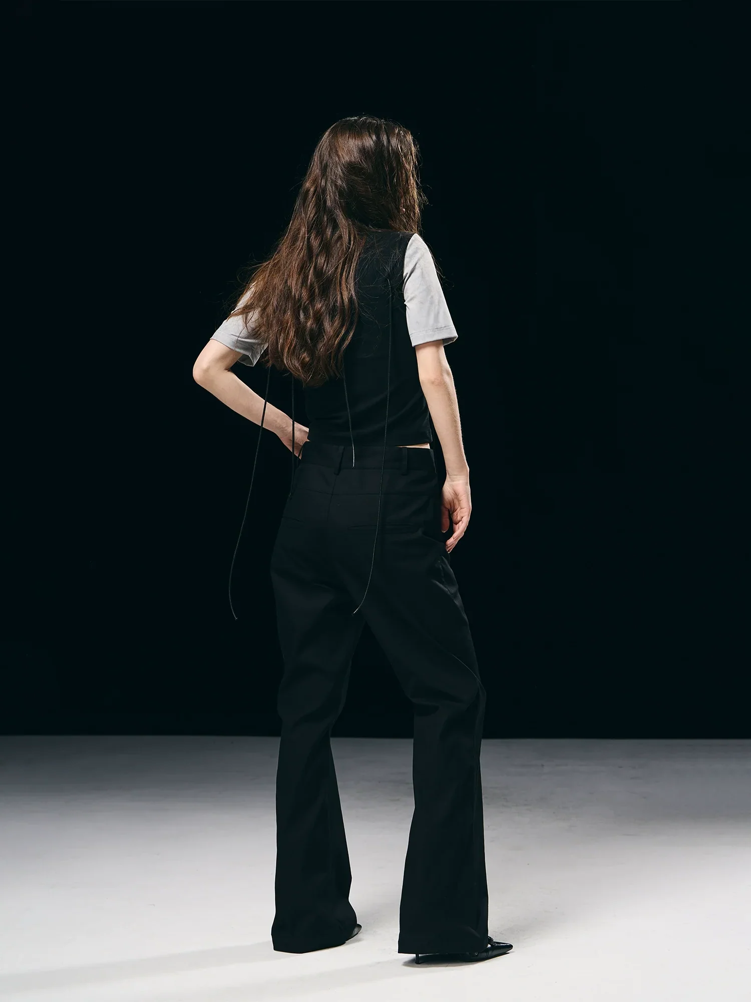 Contrast-Panel Drawstring Tee - Image 3