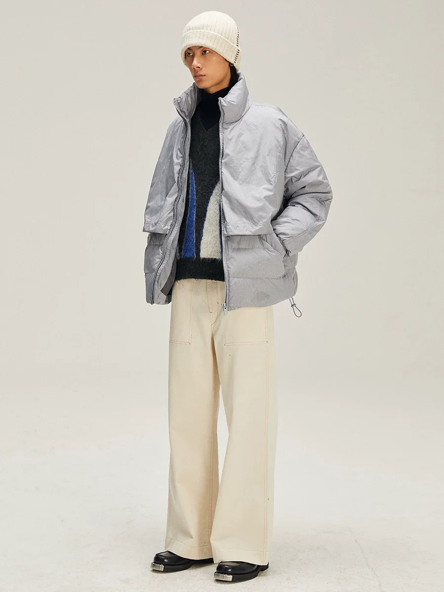 Contrast Pattern Mohair Vest - Image 3
