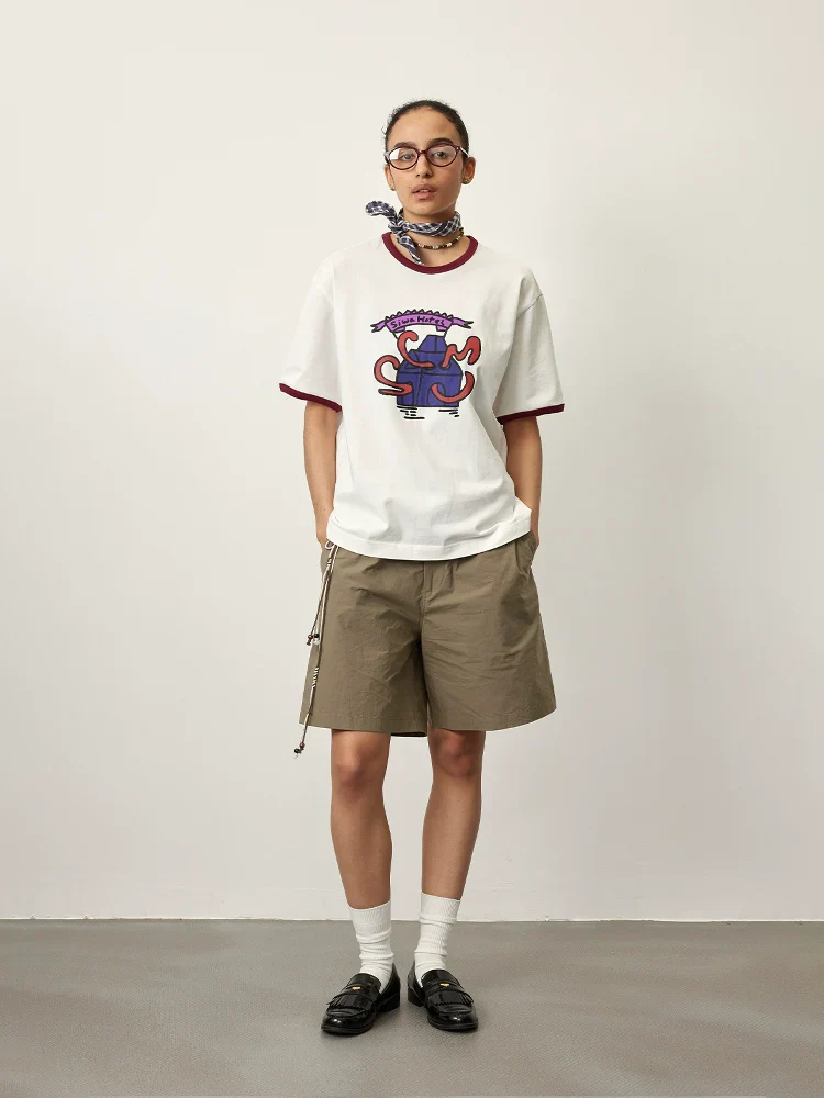 Contrast Rib Ringer Tee - Image 4