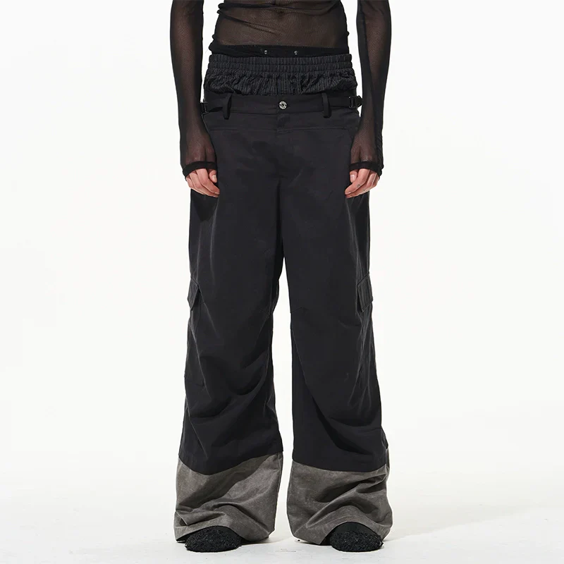 Contrast Stitch Cargo Pants - Image 2