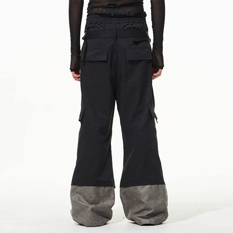 Contrast Stitch Cargo Pants - Image 3