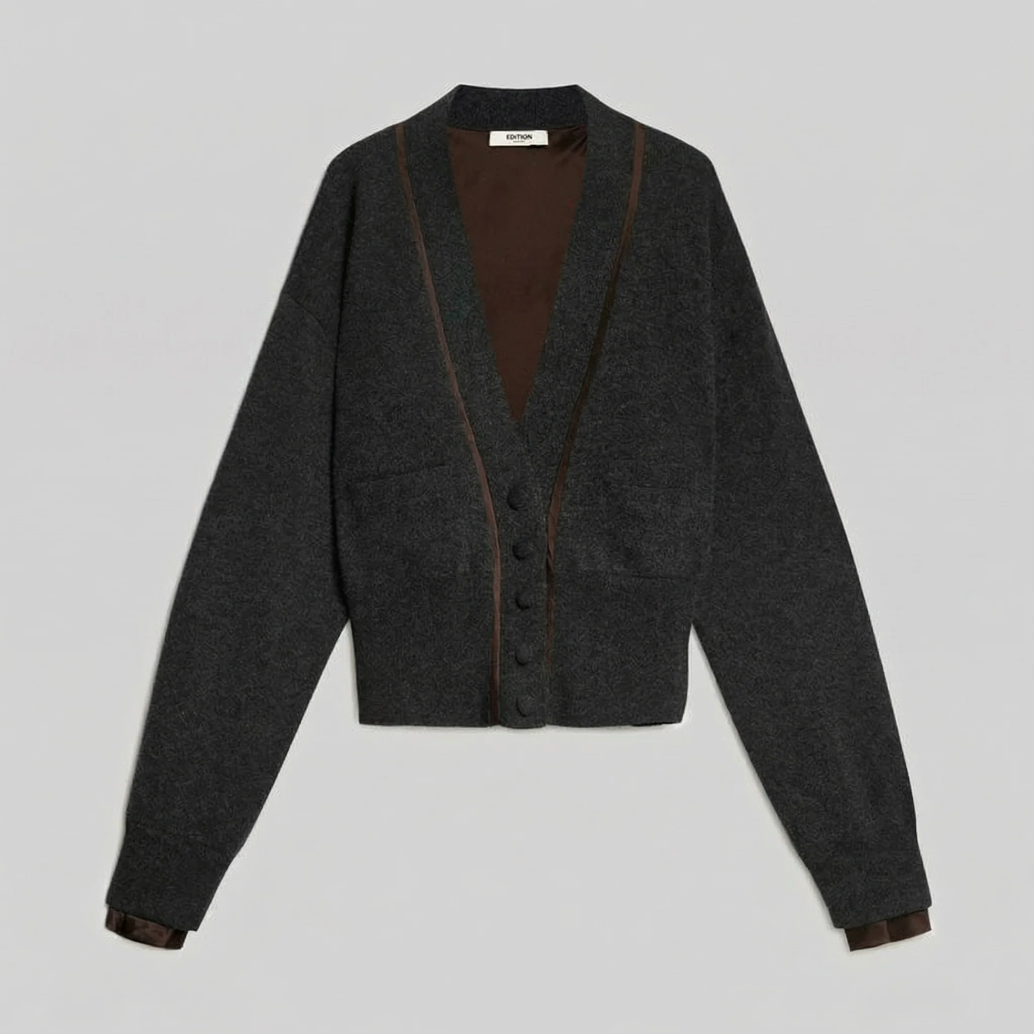 Contrast Trim Cardigan - Image 6