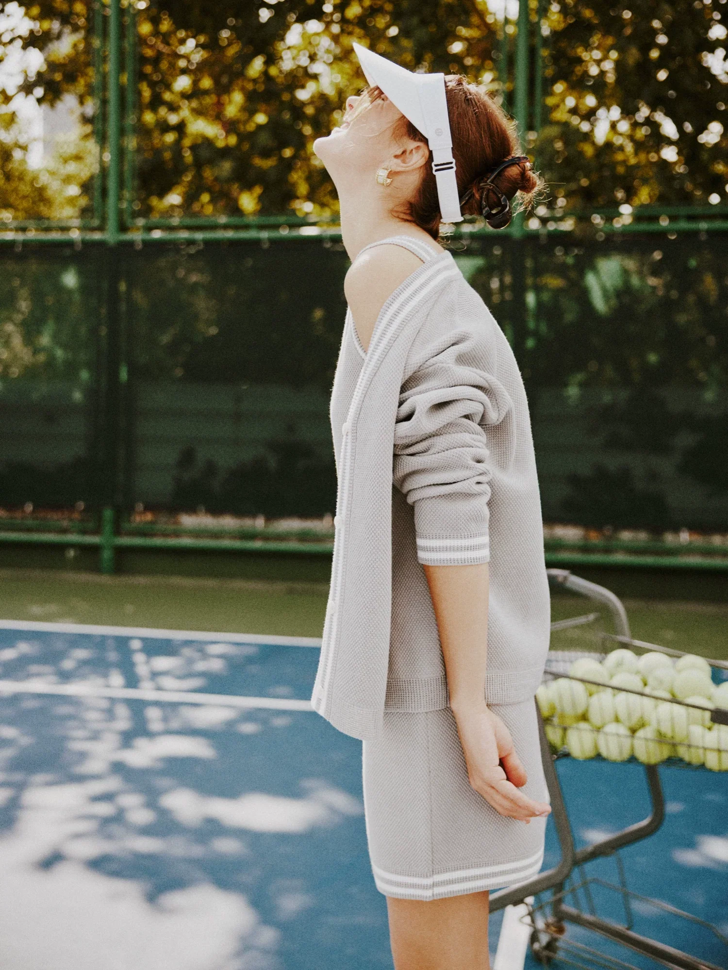 Contrast-Trim Knit Cardigan & Dress - Image 3