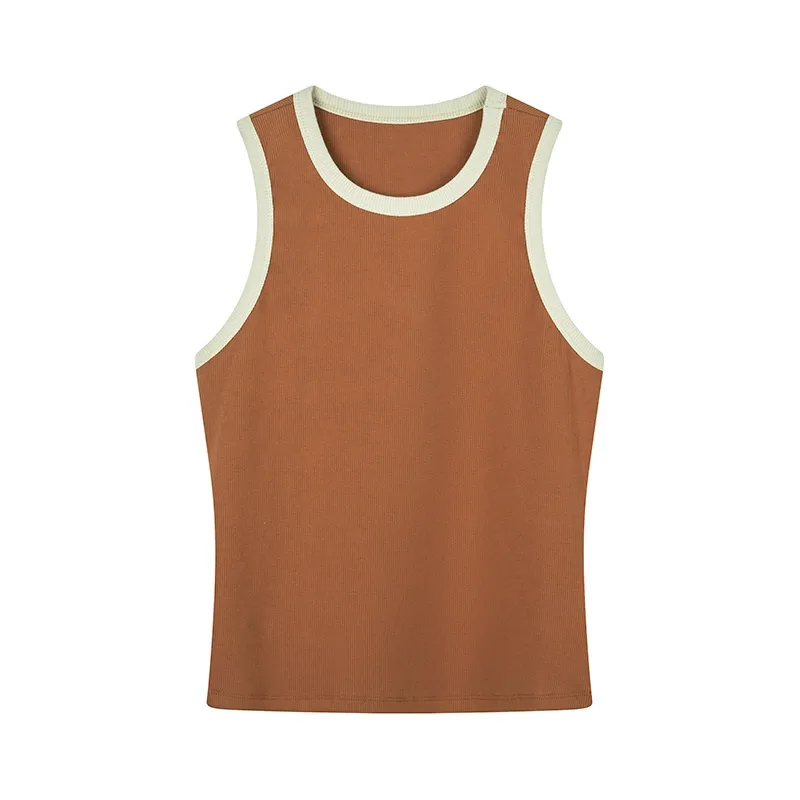 Contrast-Trim Ribbed Tank - Image 6