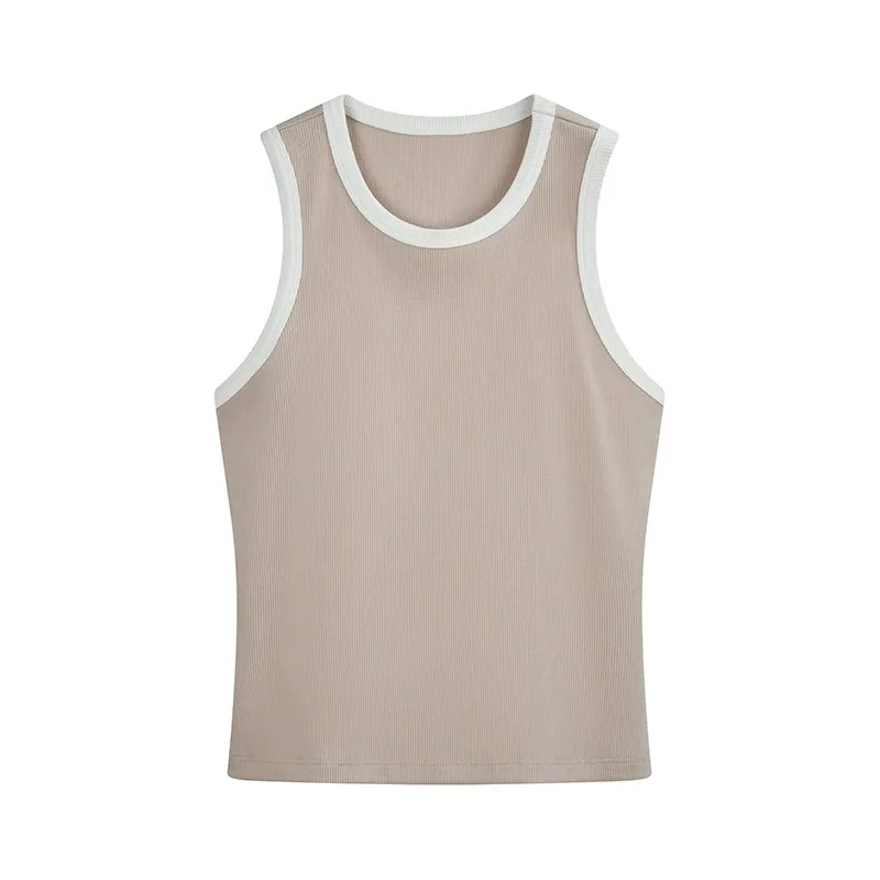 Contrast-Trim Ribbed Tank - Image 7