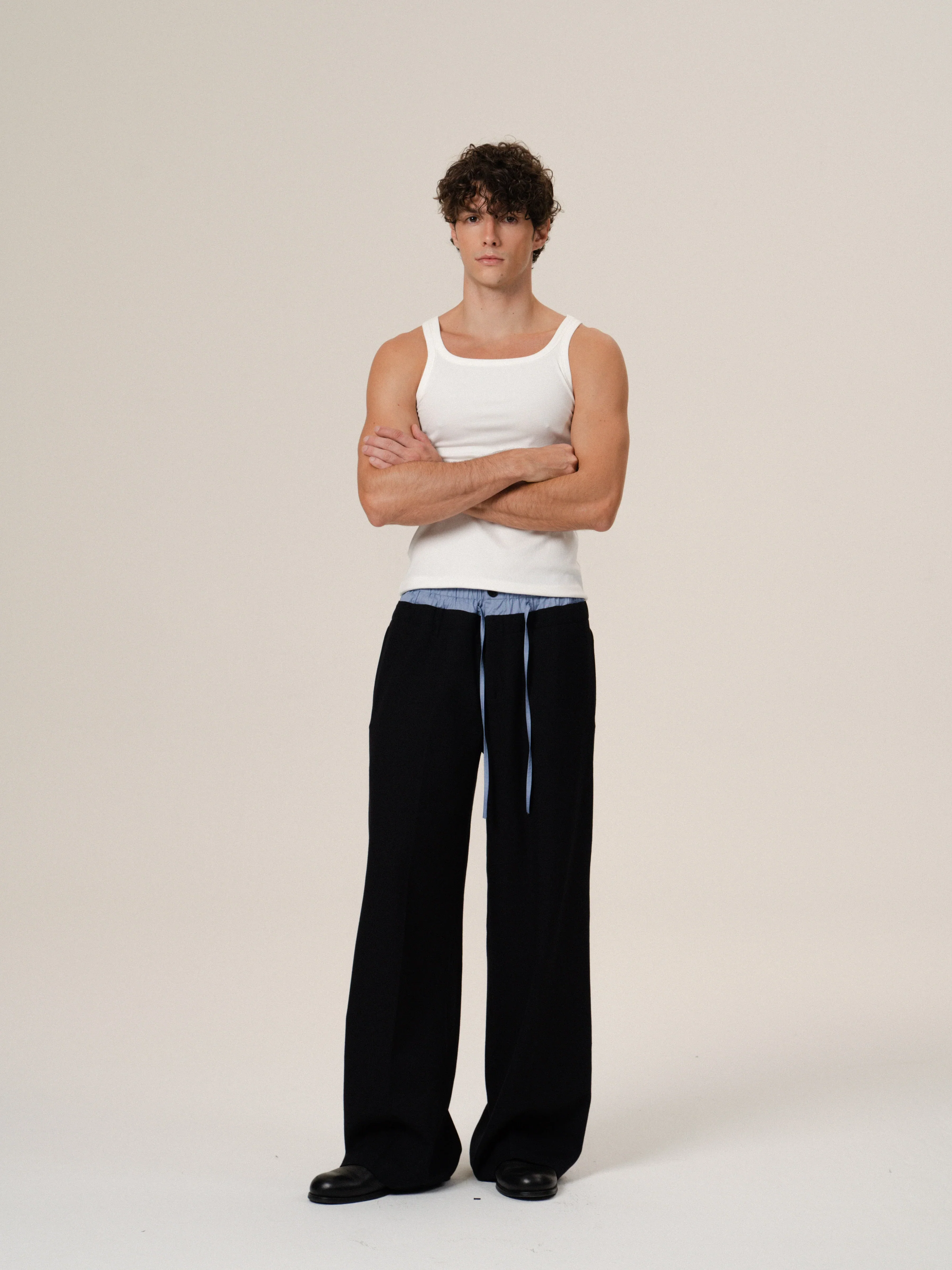 Contrast-Trim Ribbed Tank Top - Image 2