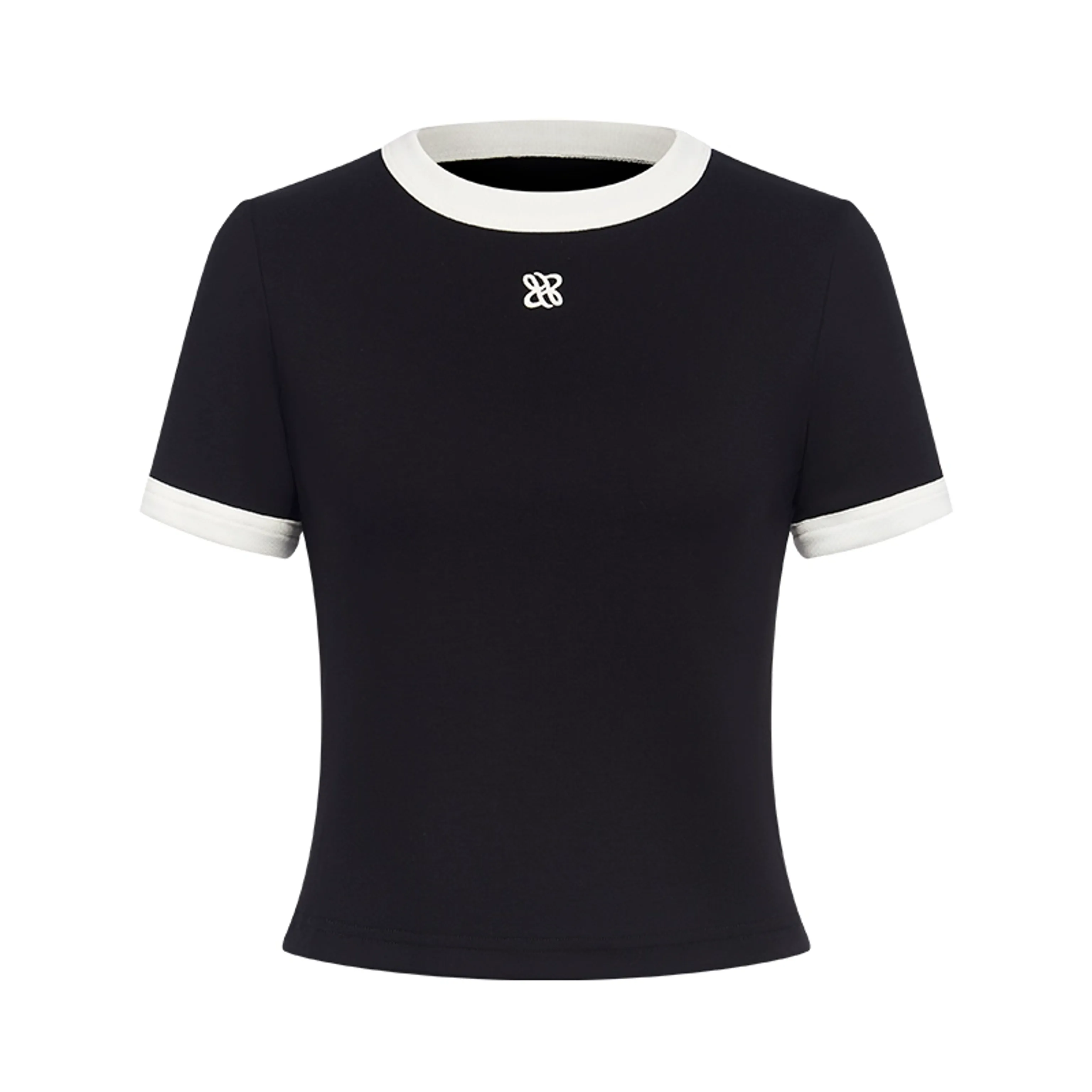 Contrast-Trim Tee and Shorts Set - Image 3