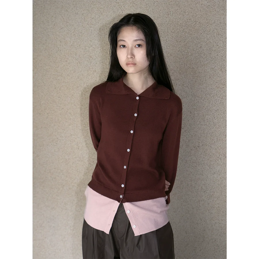 Contrast Wool-Blend Cardigan - Image 5