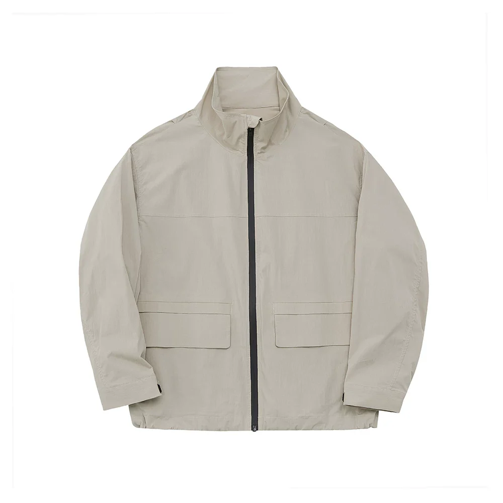 Contrast Zip Stand-Collar Jacket - Image 6