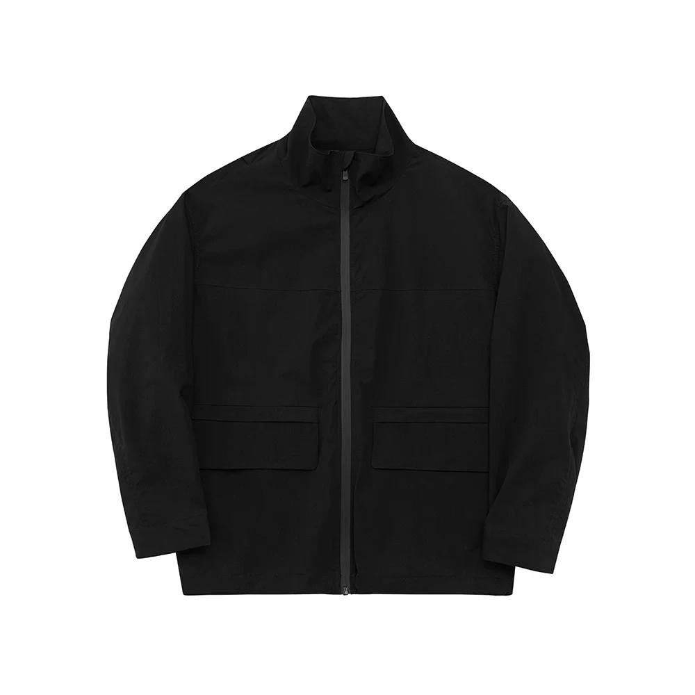 Contrast Zip Stand-Collar Jacket - Image 7