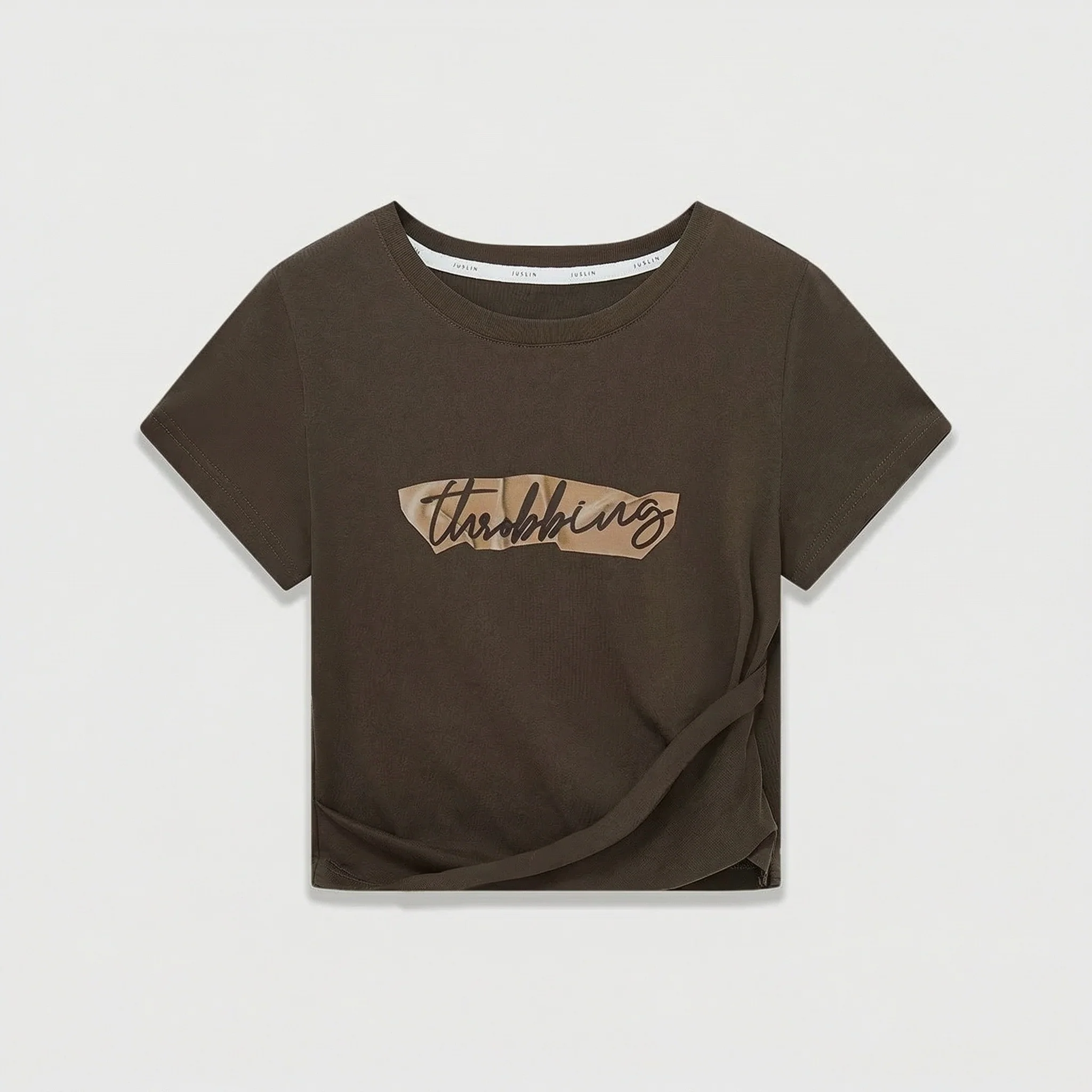 Contrasting Color Print T-Shirt - Image 3
