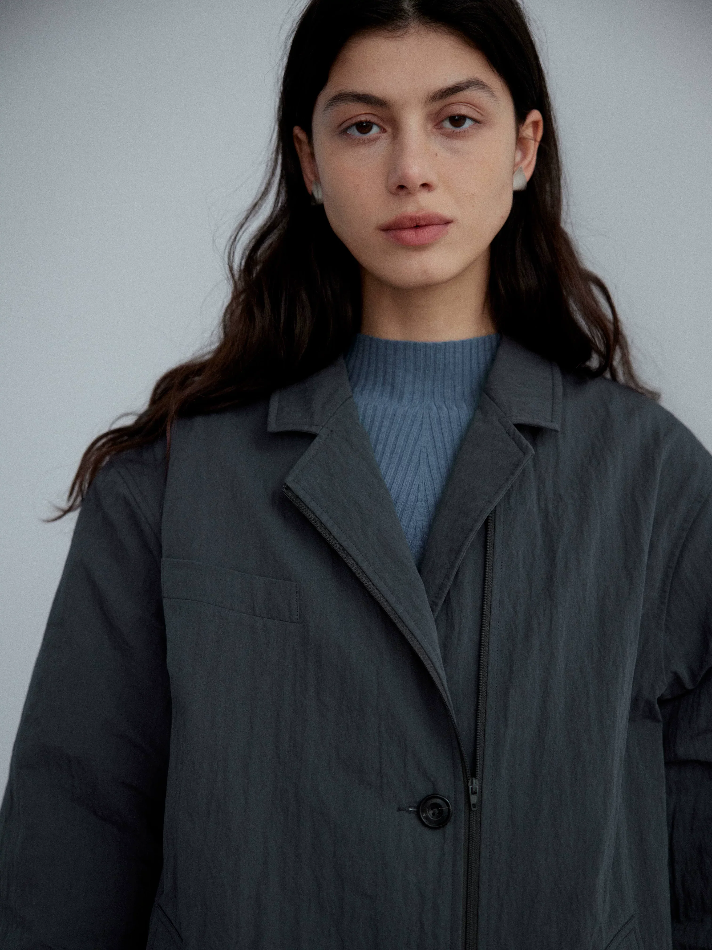 Convertible Down Trench Coat - Image 3