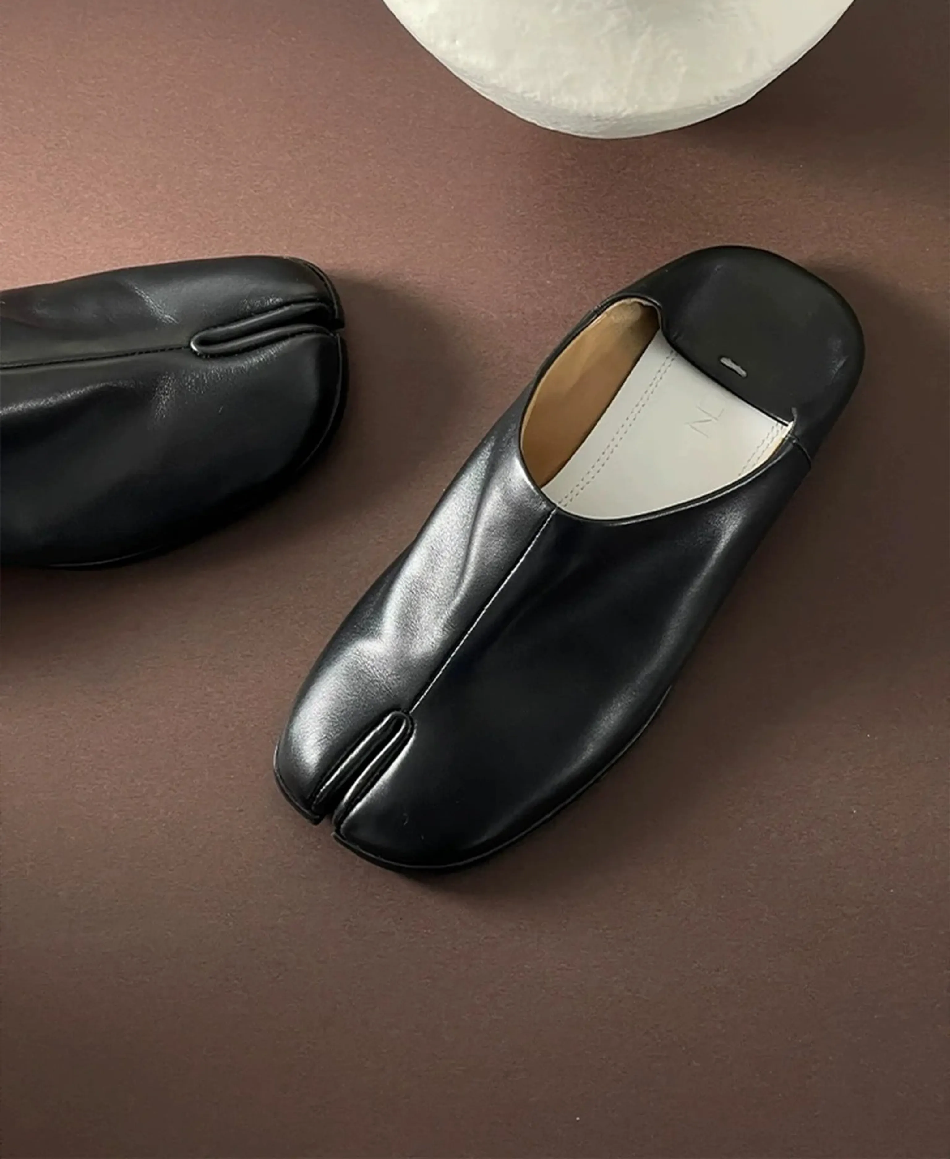 Convertible Leather Tabi Flats - Image 5
