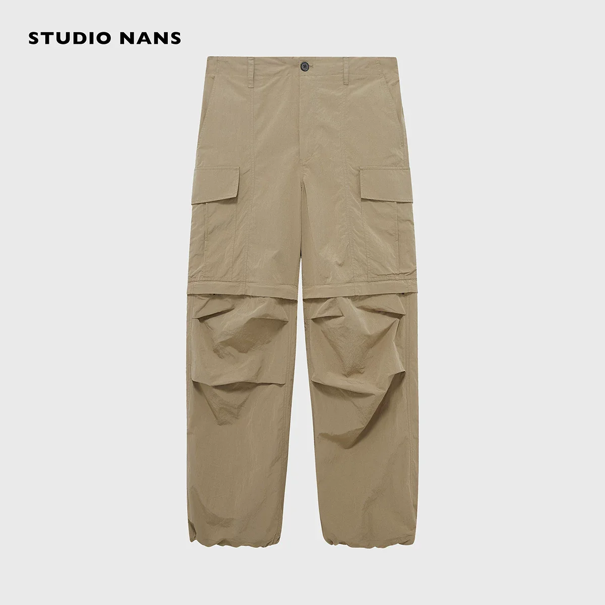 Convertible Micro-Check Cargo Pants - Image 7