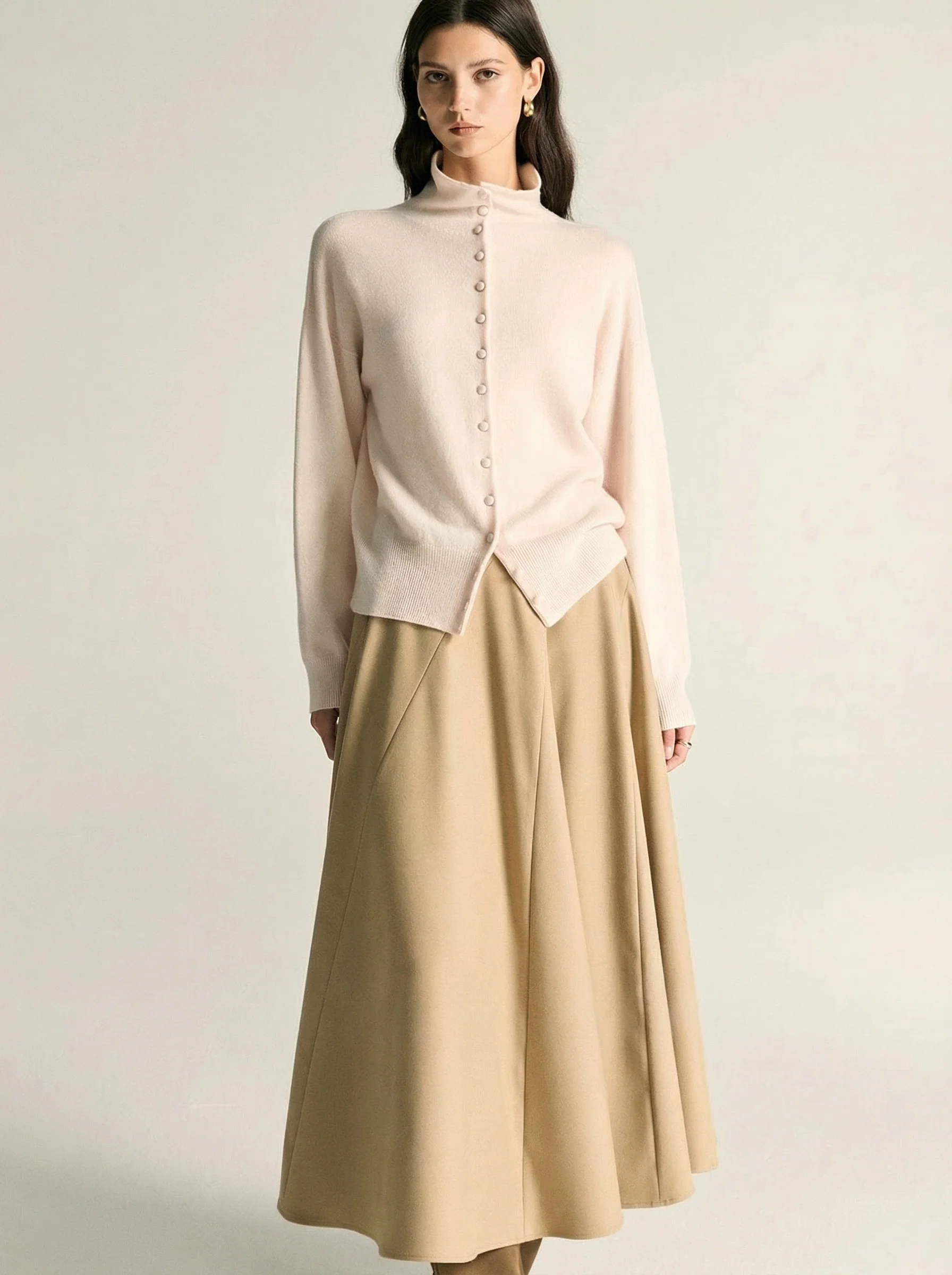 Convertible Stand-Collar Cardigan - Image 5