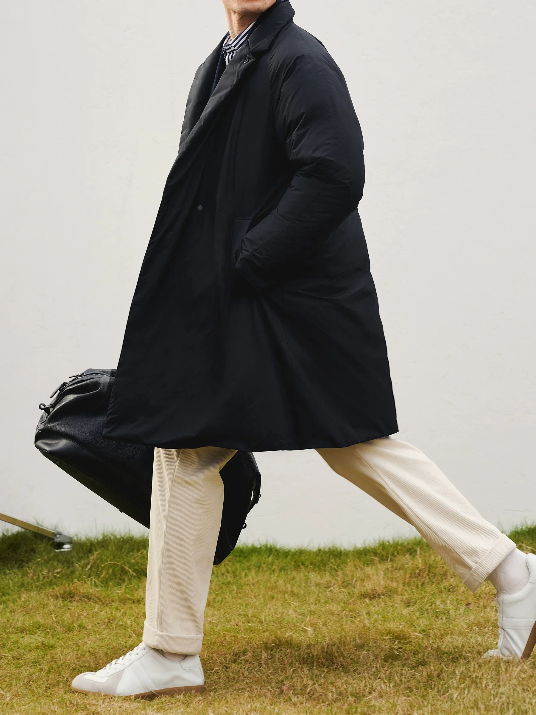 Convertible Stand-Collar Goose Down Coat