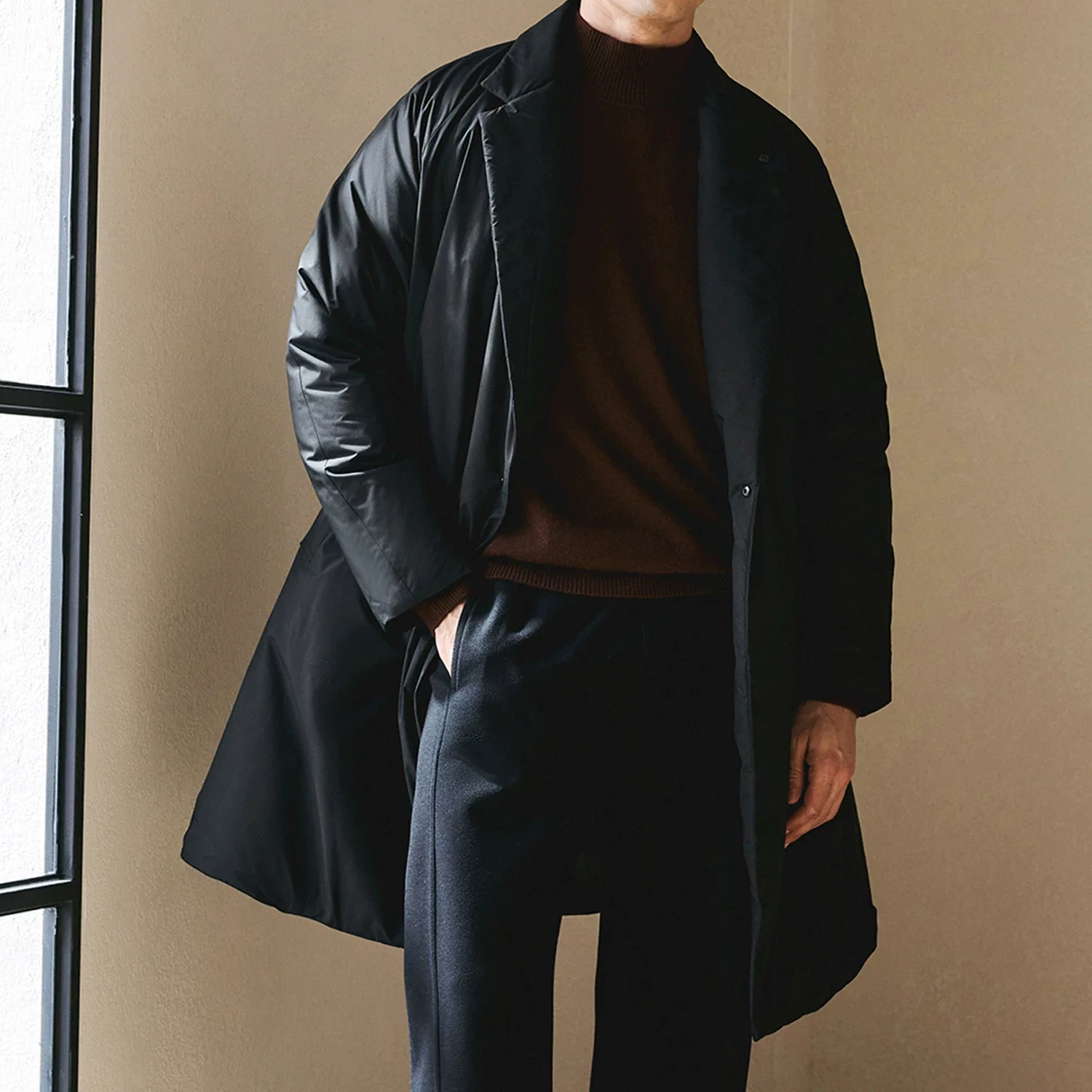 Convertible Stand-Collar Goose Down Coat - Image 4