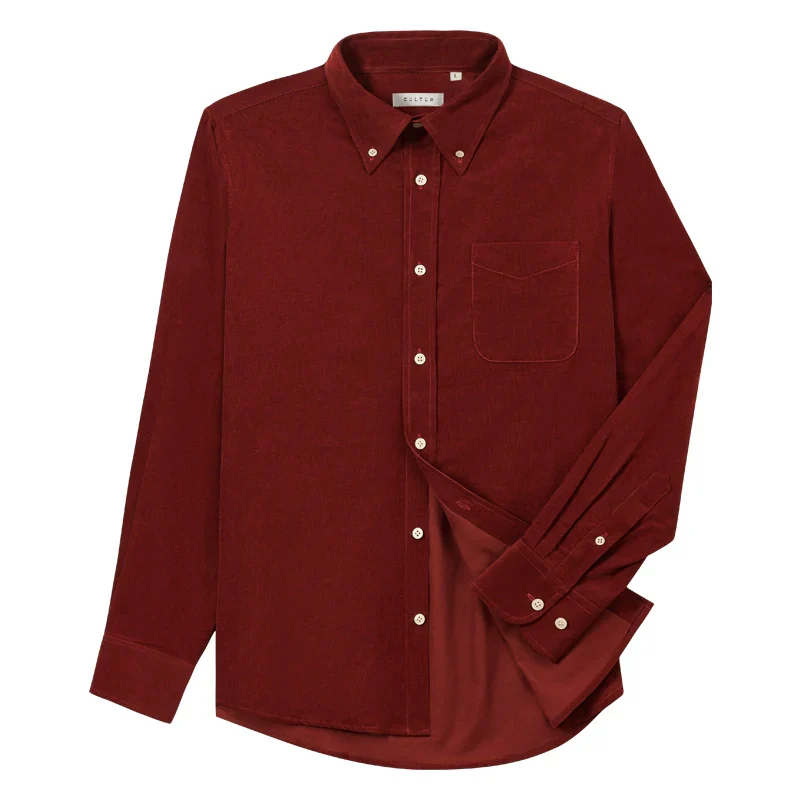 Corduroy Button-Up Shirt