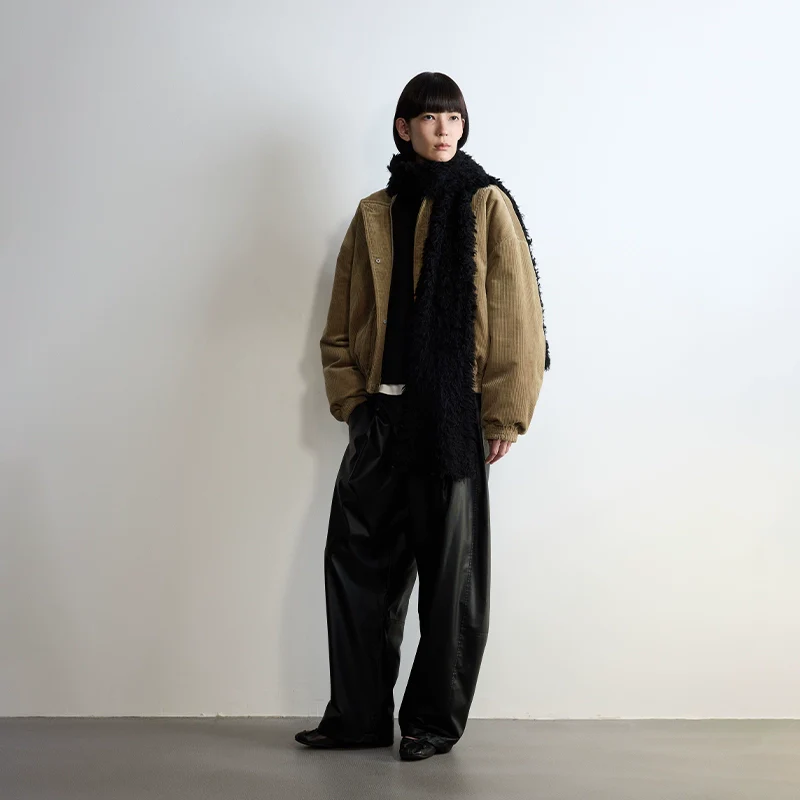 Corduroy Cocoon Down Jacket - Image 5